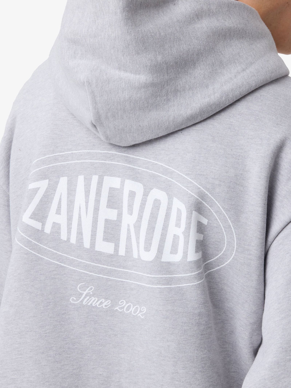 Zanerobe ZR Est. Box Crop Hood | Grey Marle