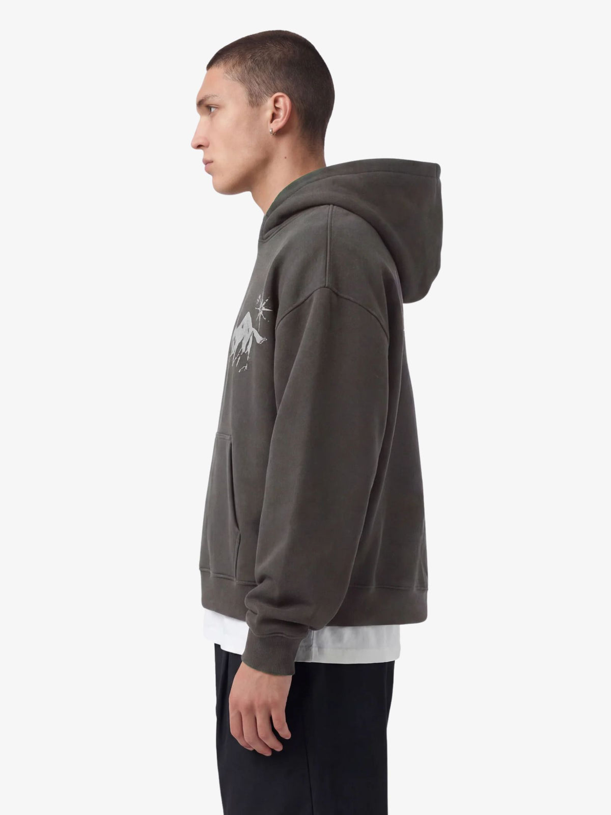 Zanerobe Stallion Box Crop Hood | Charcoal