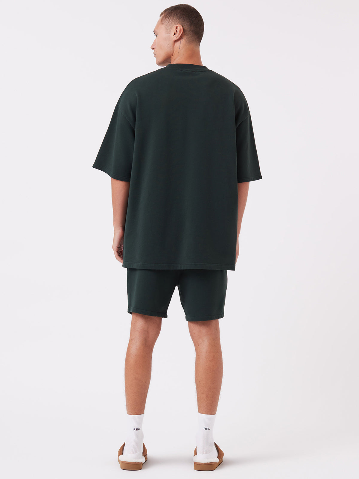 Zanerobe Rugger Fleece T-Shirt | Forest