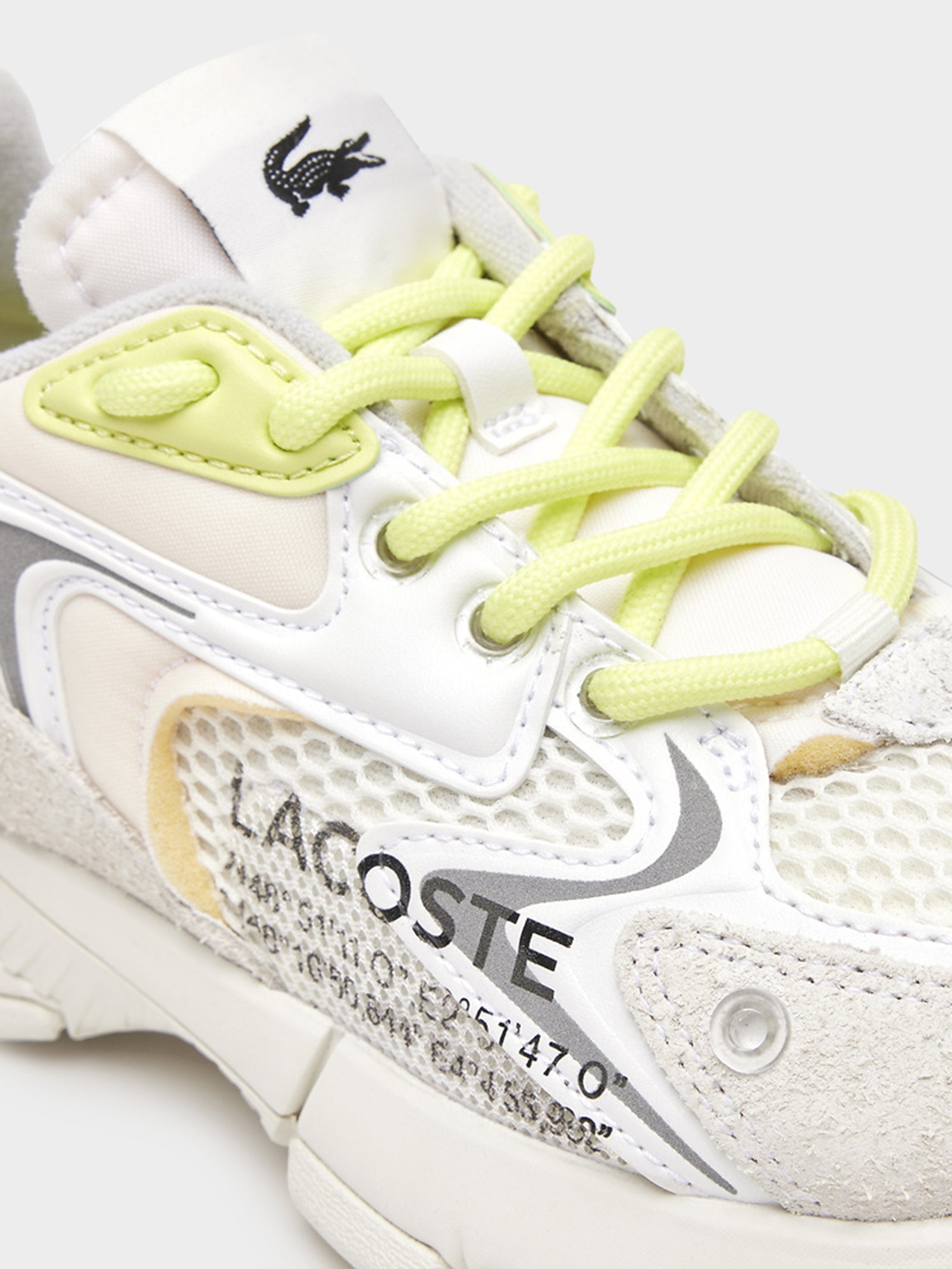 Womens L003 Neo Sneakers in White & Yellow - Glue Store