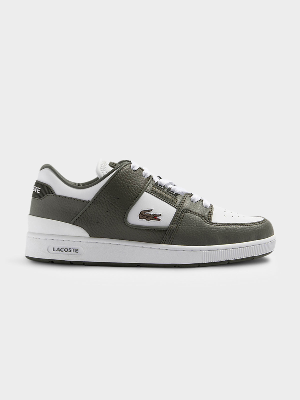 Lacoste Mens Court Cage 223 Sneakers | KHAKI/WHITE