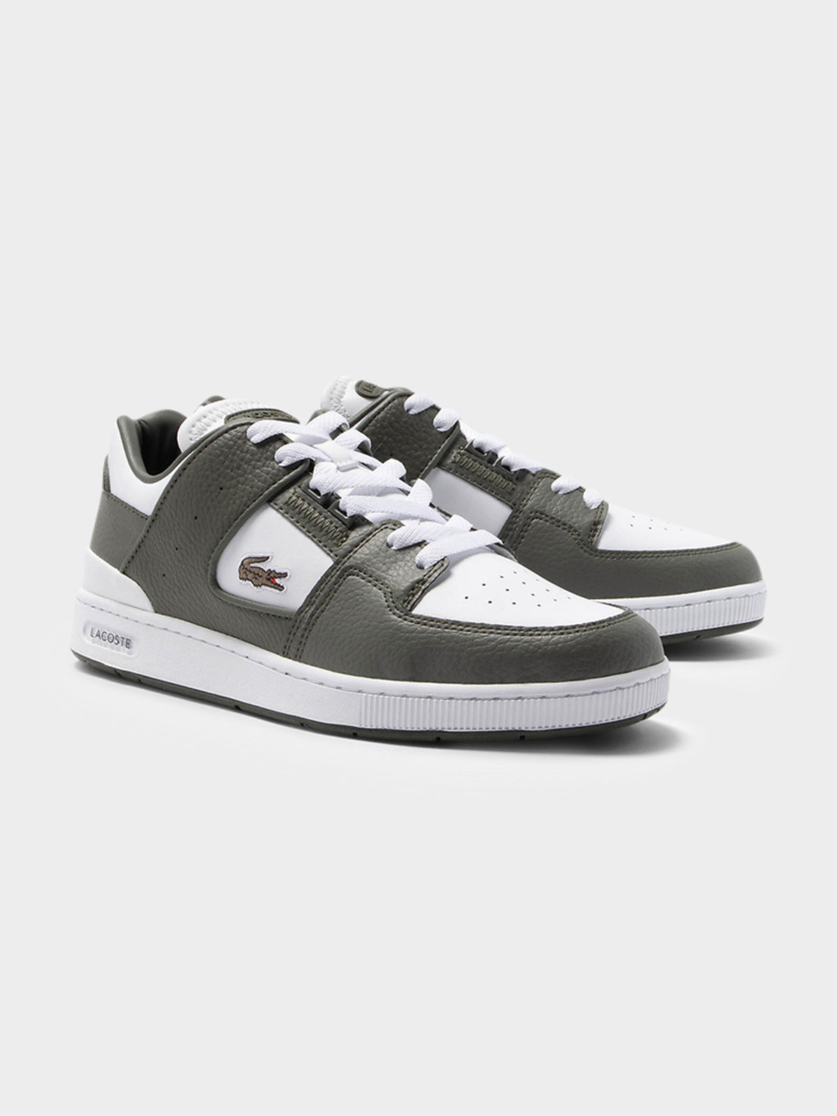 Lacoste Mens Court Cage 223 Sneakers | KHAKI/WHITE