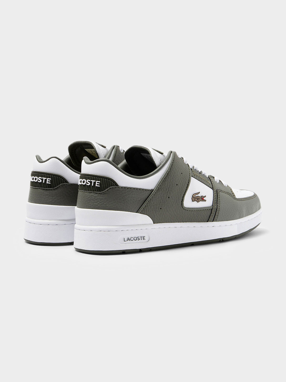 Lacoste Mens Court Cage 223 Sneakers | KHAKI/WHITE