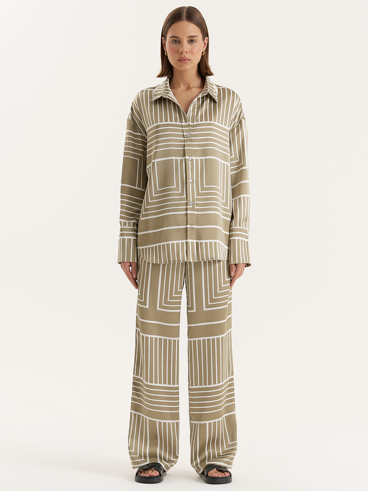 4th & Reckless Amira Shirt | SAGE PRINT