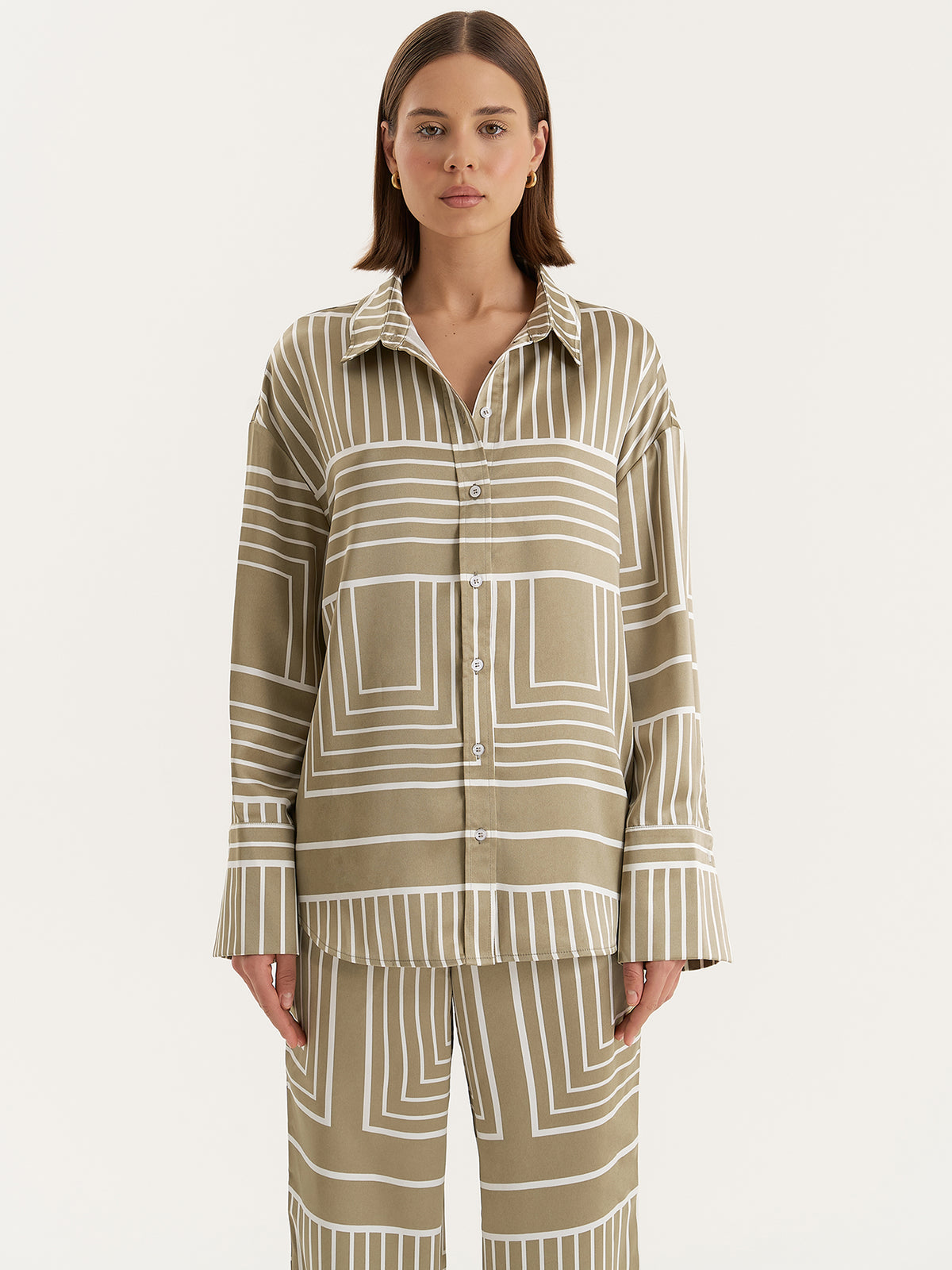 4th & Reckless Amira Shirt | SAGE PRINT