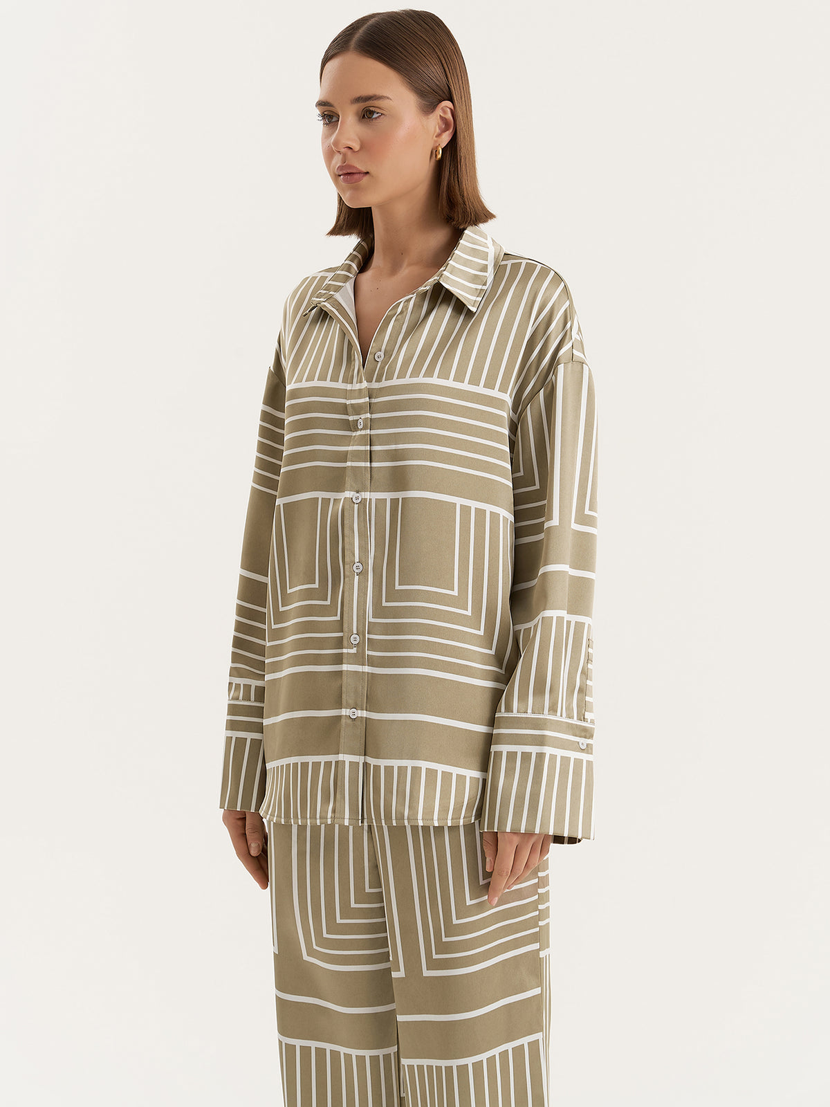 4th & Reckless Amira Shirt | SAGE PRINT