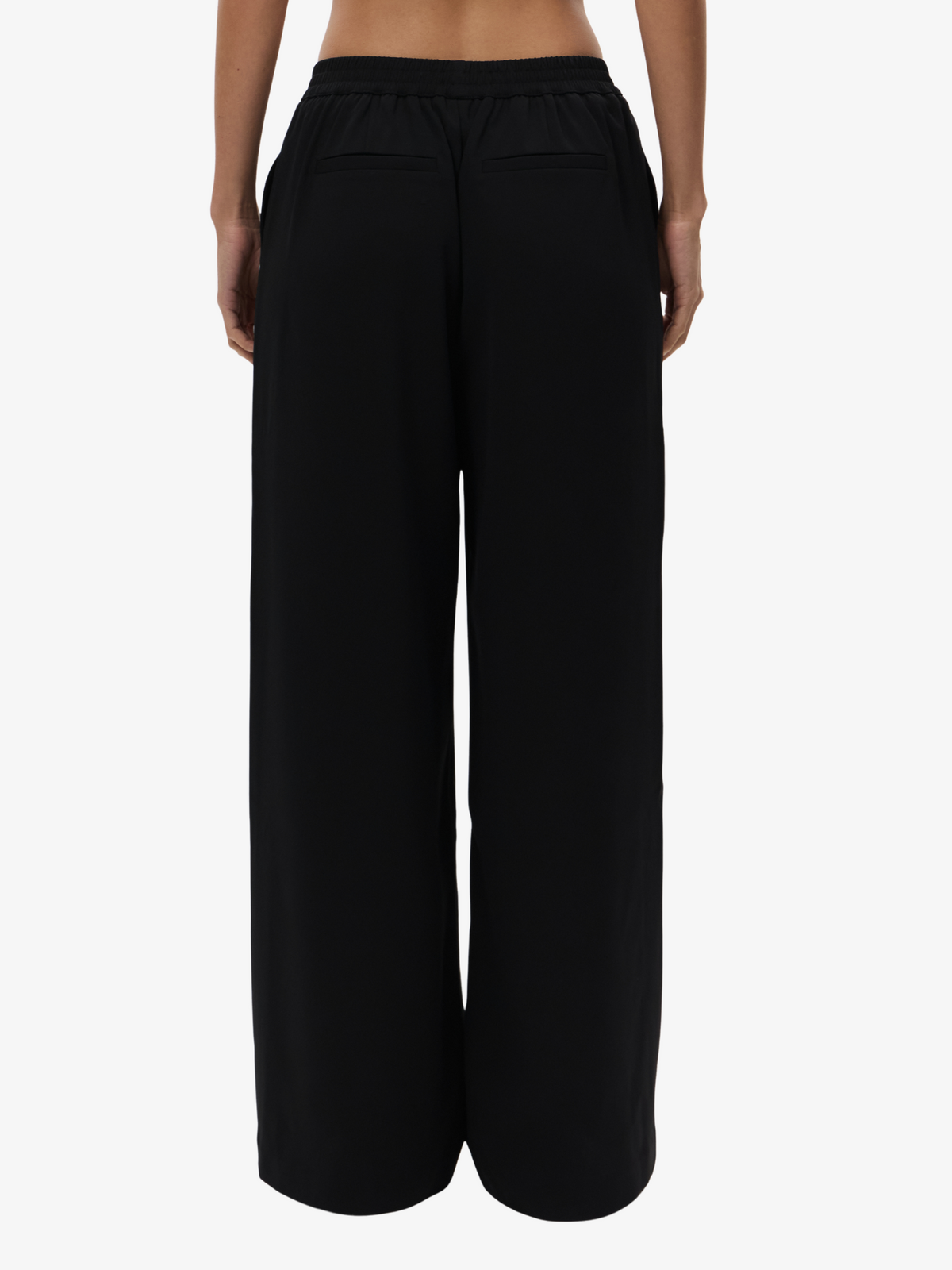 Lulu & Rose Tori Contrast Pant | Black-Crm