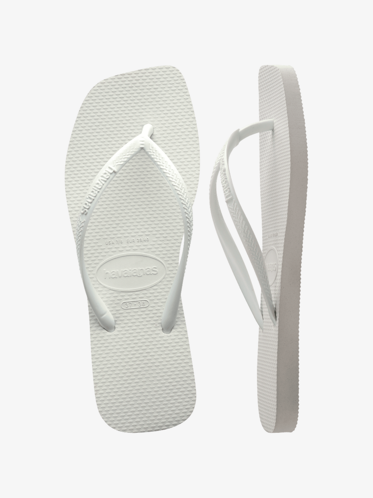 Havaianas Slim Square Pop Up | Solid White