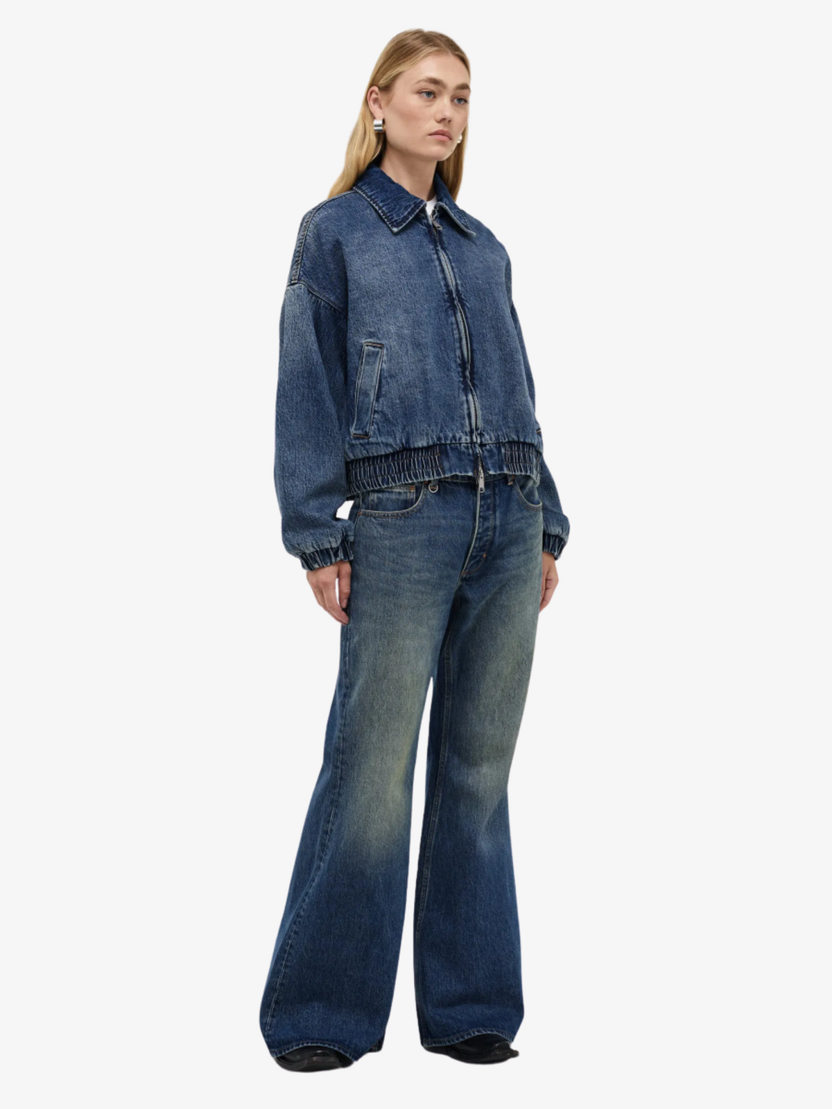 Neuw Denim Bomber Jacket | MID VINTAGE INDIGO