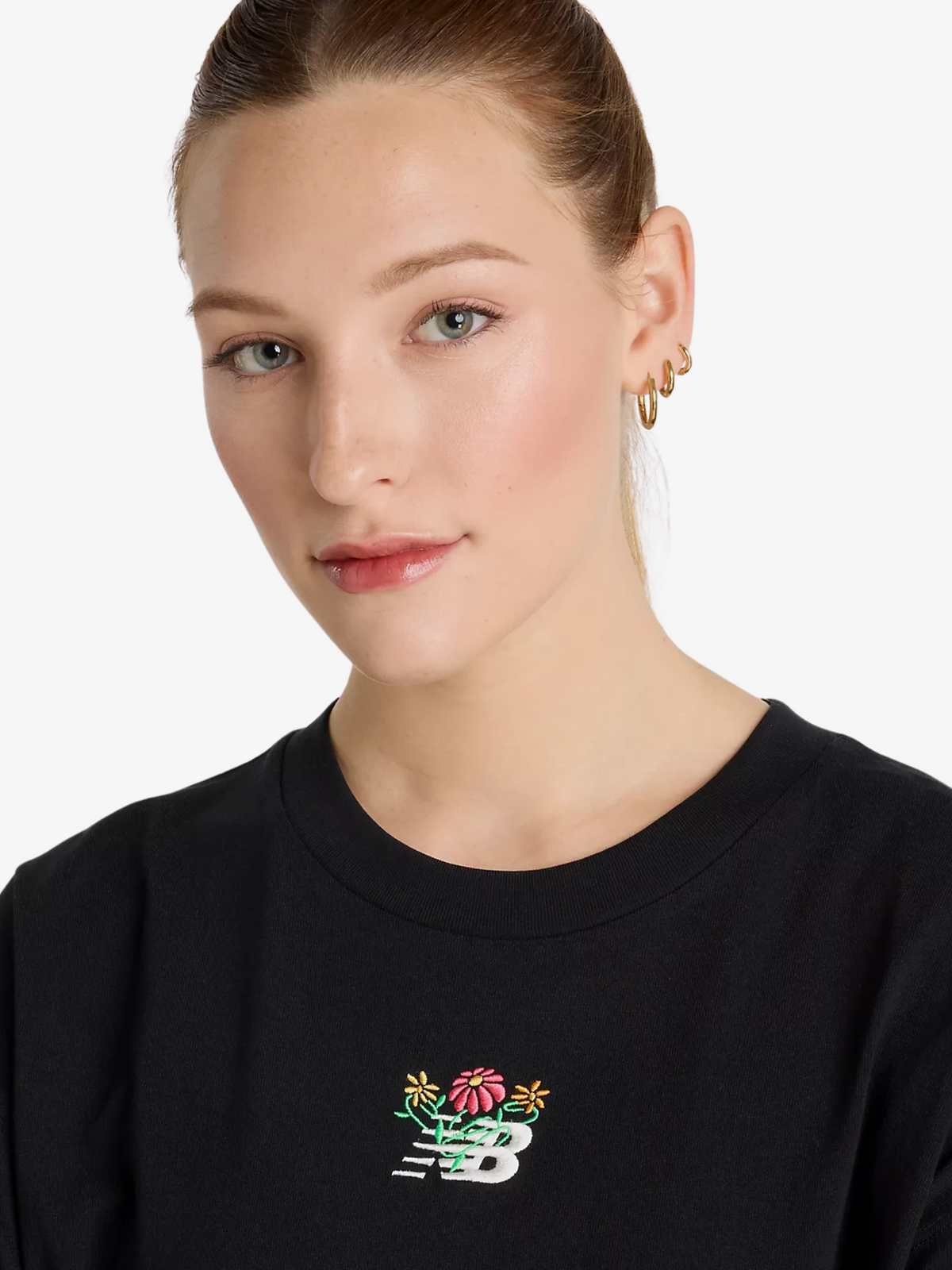 New Balance Athletics Flower Oversized Tee | Black