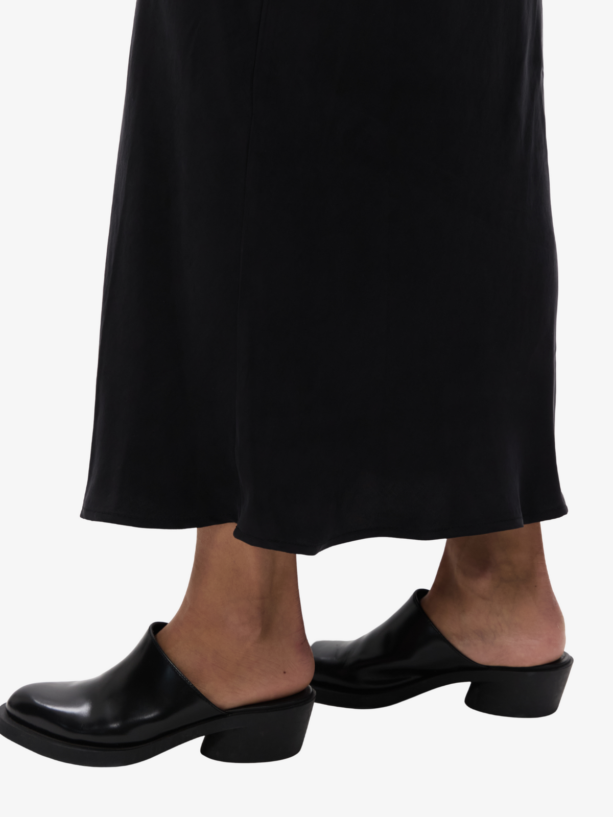 Lulu & Rose Chere Cupro Maxi Dress | Black