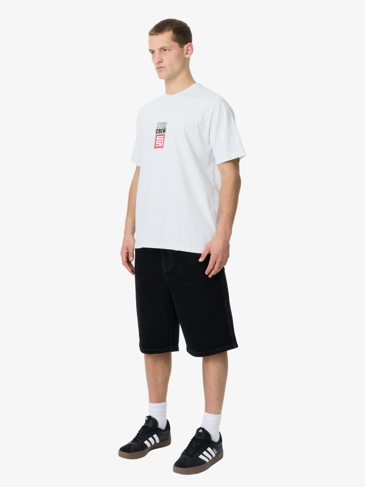 S-Double Crew Short Sleeve Tee | PIG SILVER