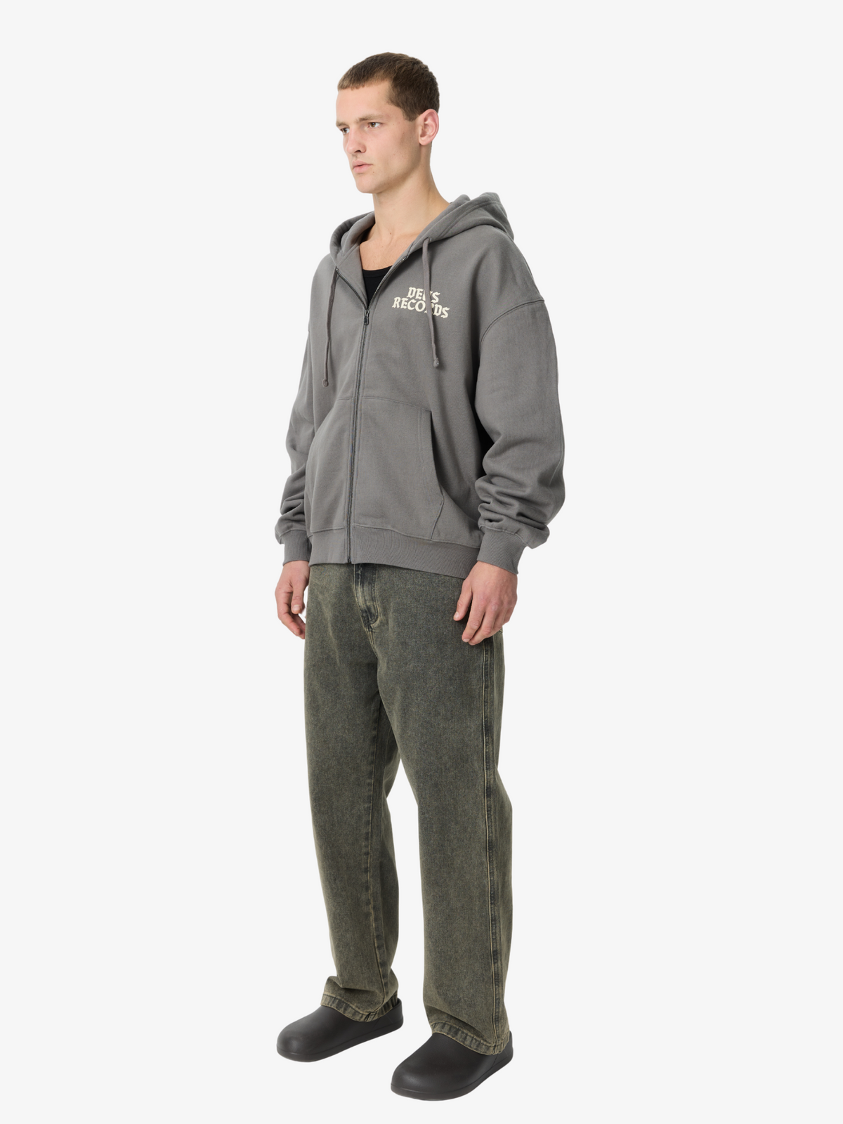 Deus No. 13 Baby Zip Hoodie | Charcoal