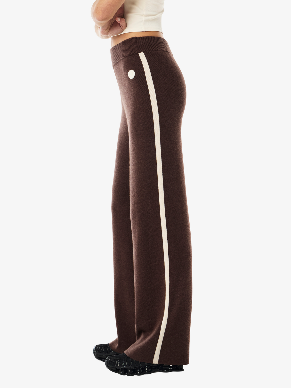 Pe Nation Verge Knit Pant | Espresso