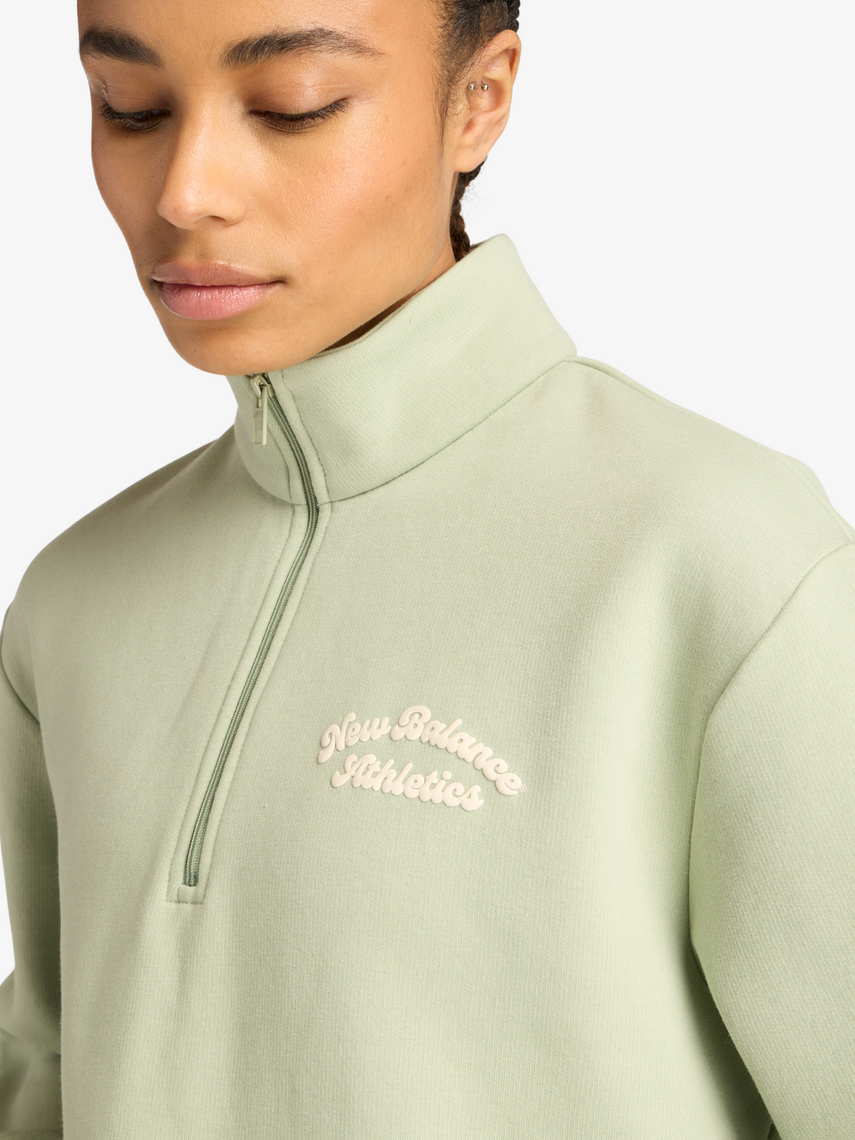 New Balance Linear Heritage Fleece Half Zip | Garter Snake