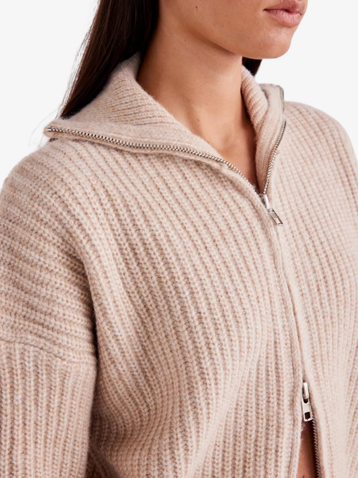 SNDYS Haze Zip Jumper | Oat