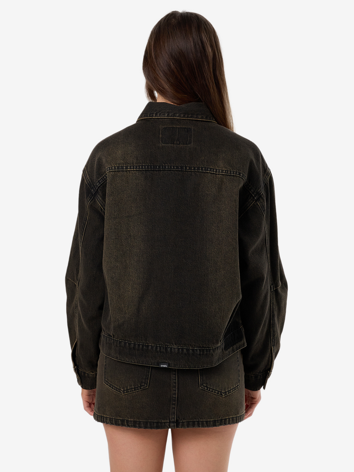 Thrills Bailey Jacket | DIRTY OLIVE BLACK