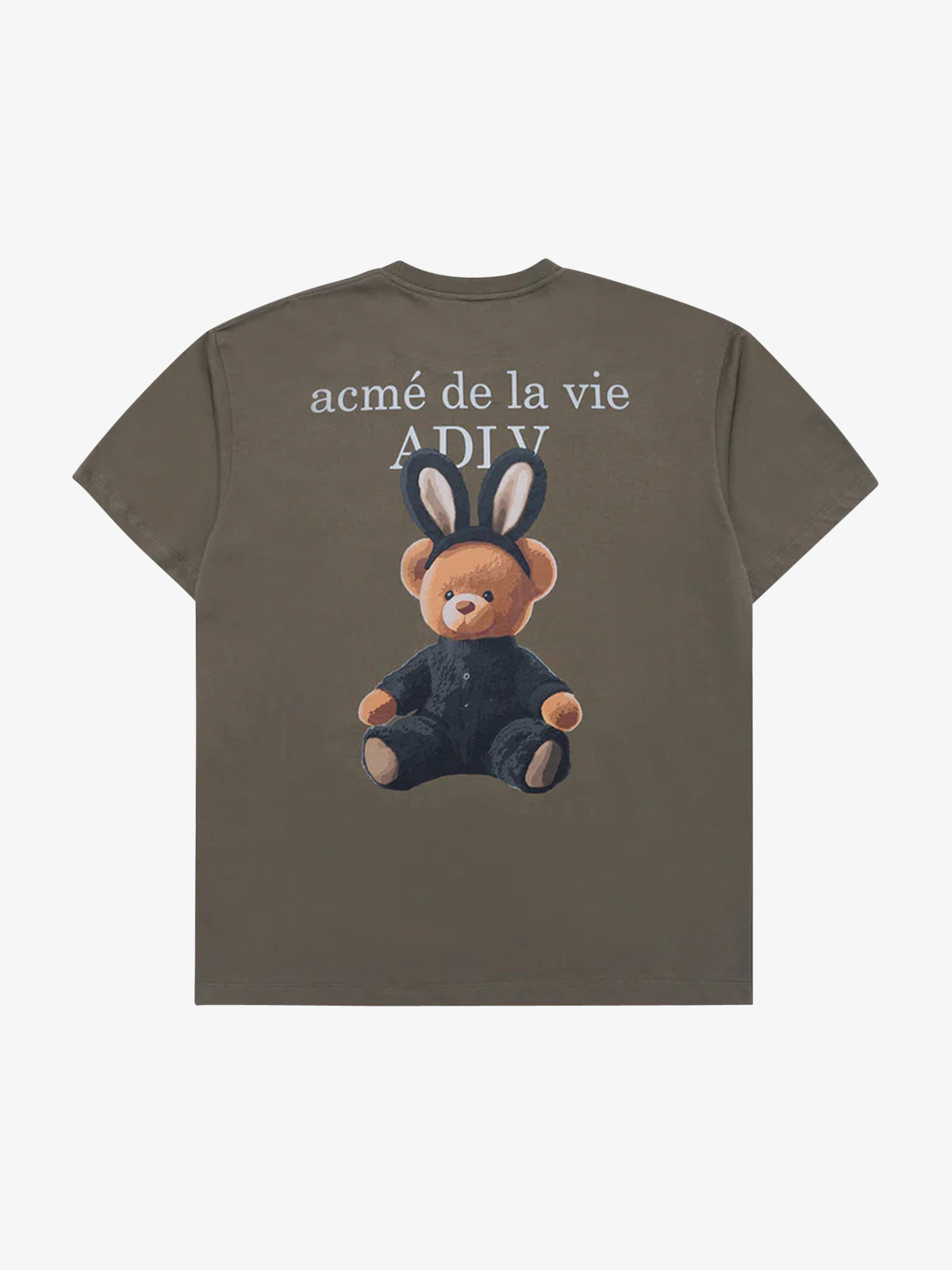 ADLV Rabbit Bear Doll Logo Short Sleeve T-Shirt | COCOA