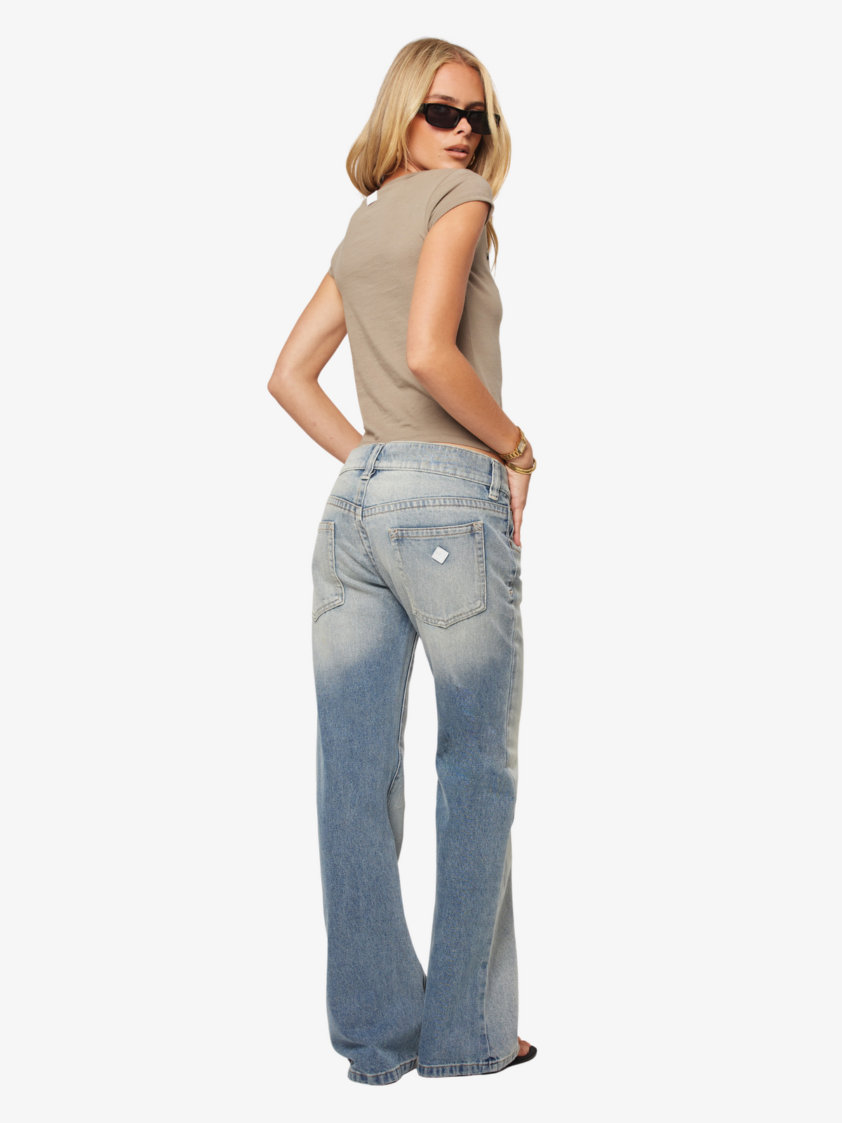 Abrand Y2K Baby Tee | Olive