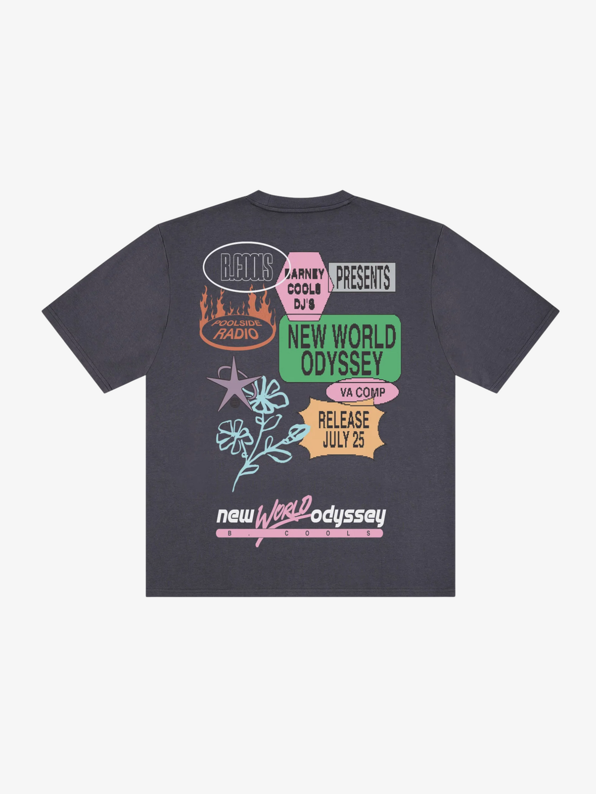 Barney Cools NWO Tee | Washed Black