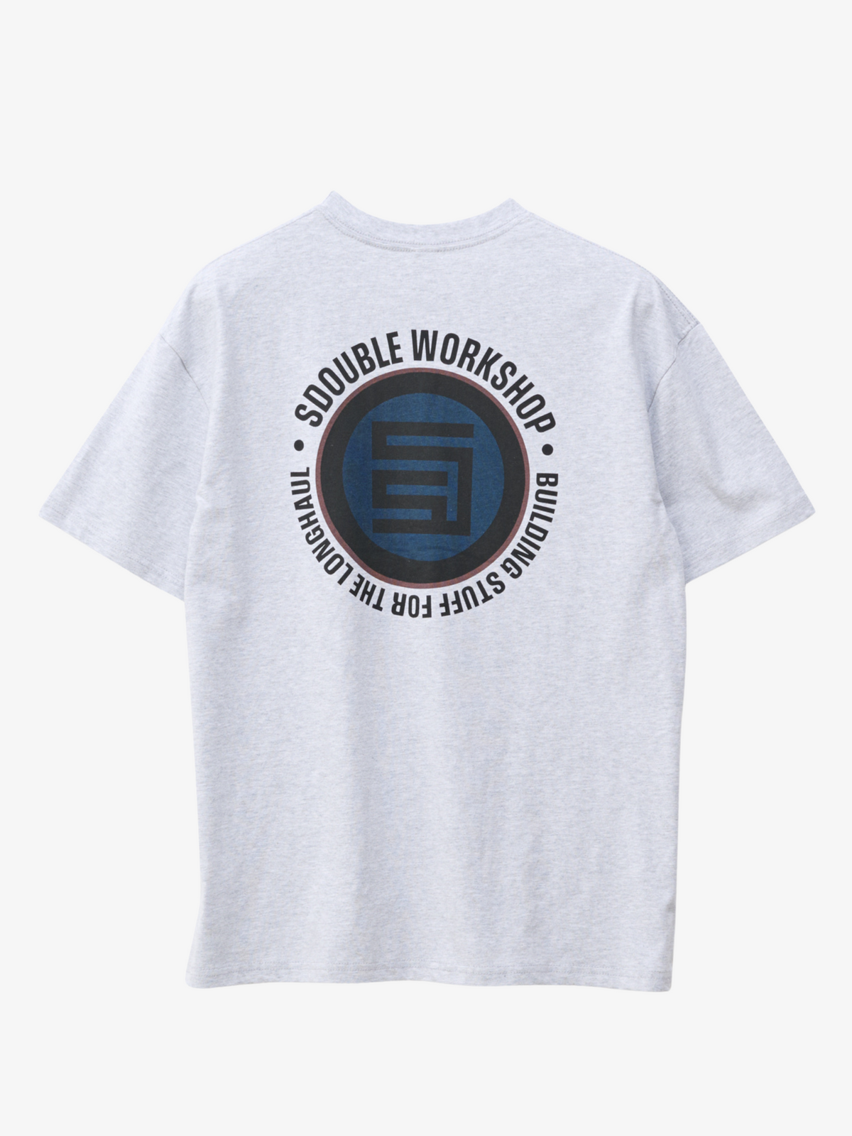 S-Double Workshop Dot Short Sleeve Tee | Ash Heather