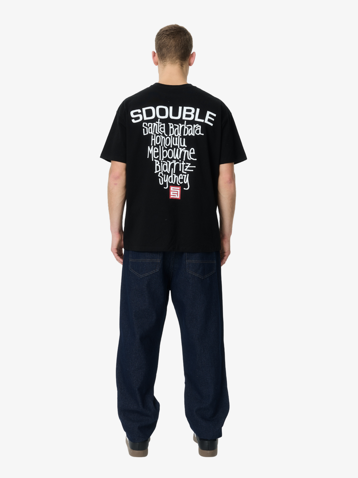 S-Double Cities Short Sleeve Tee | Black