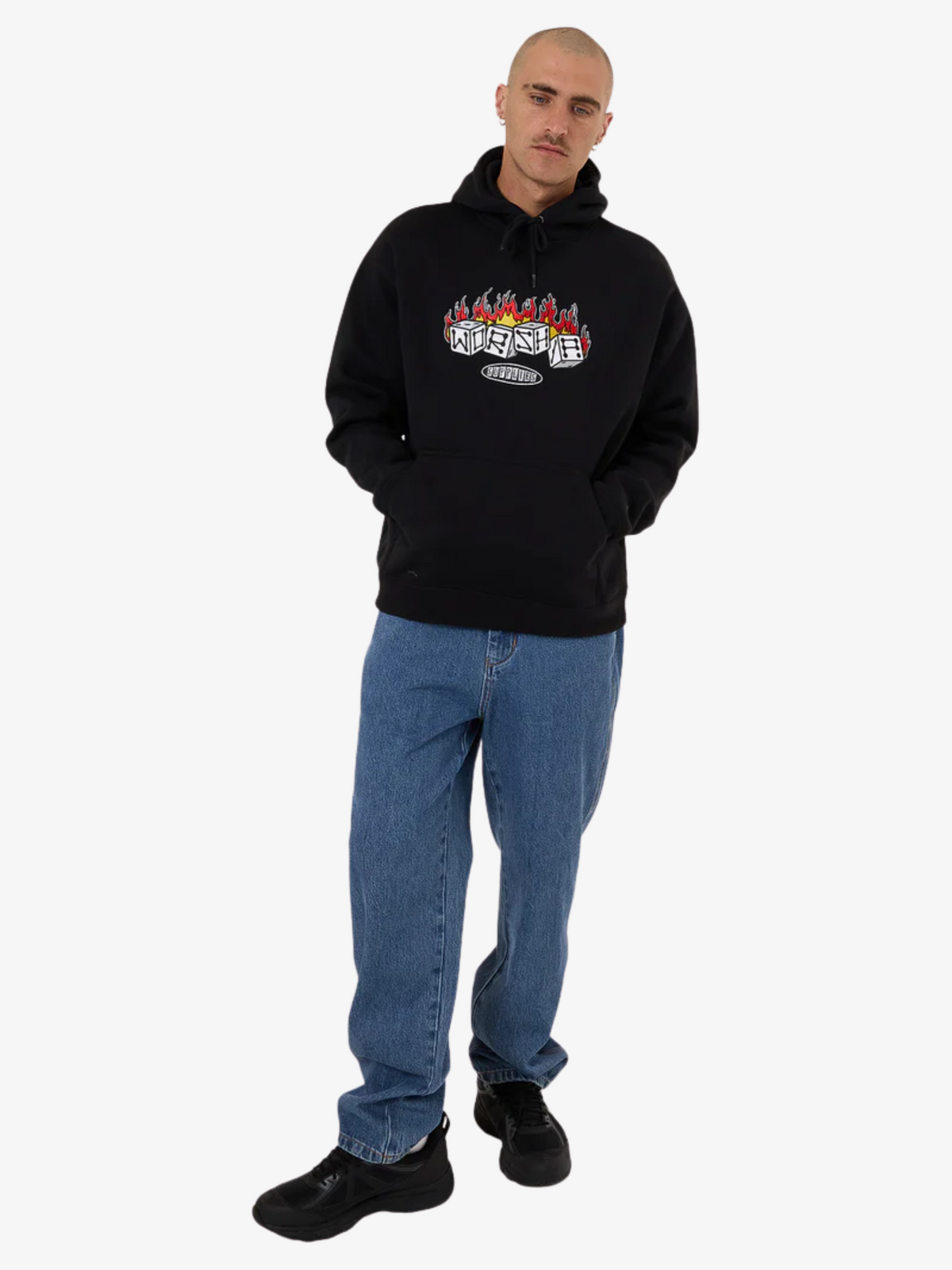 Worship Snake Eyes Pull Over Hood | Black