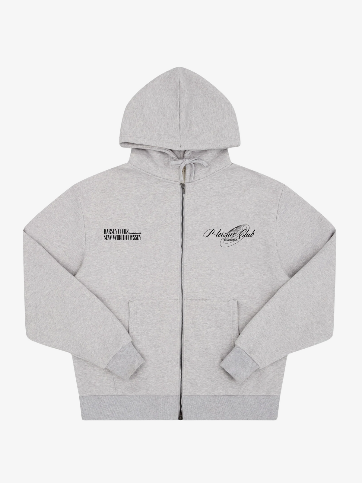 Barney Cools N Zip Hood | Grey Melange