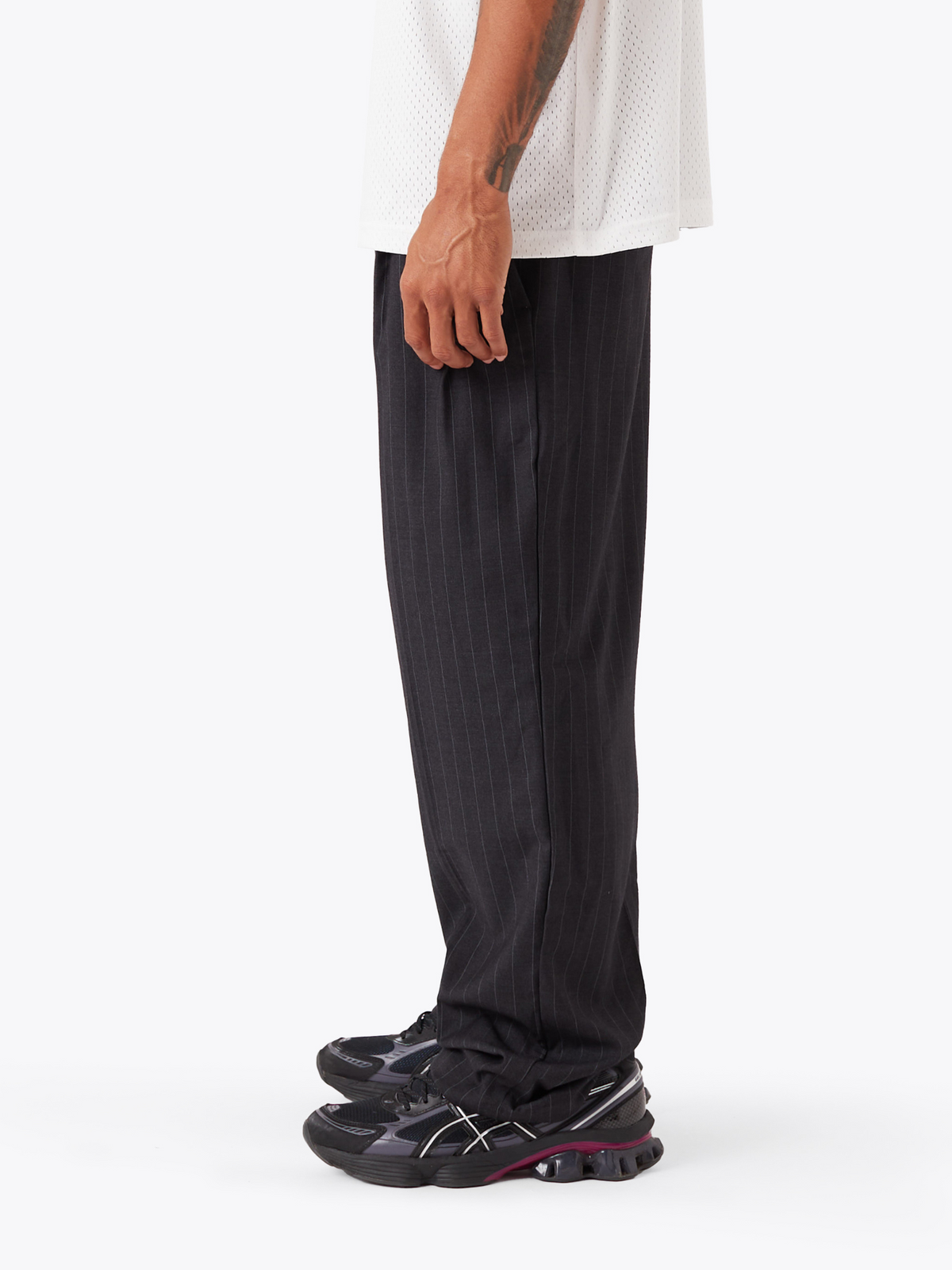 Zanerobe Pinstripe Flow Pant | Black