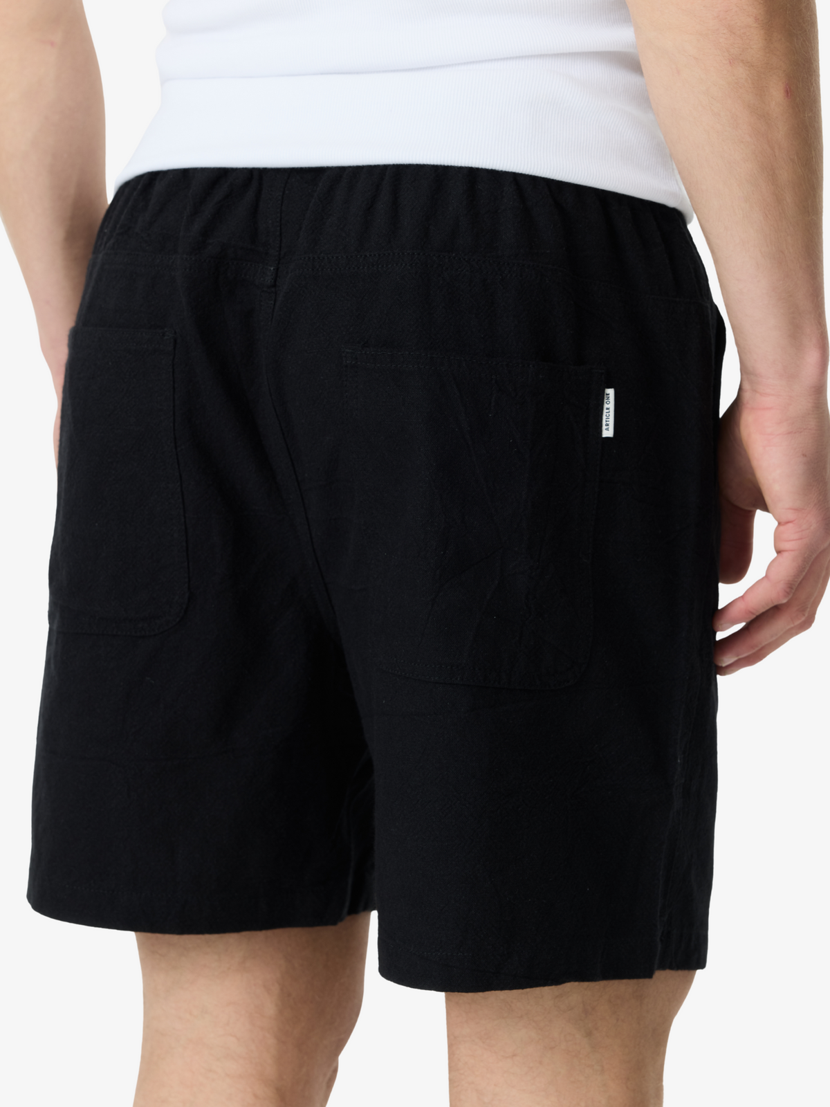Article One Luigi Linen Short | Black