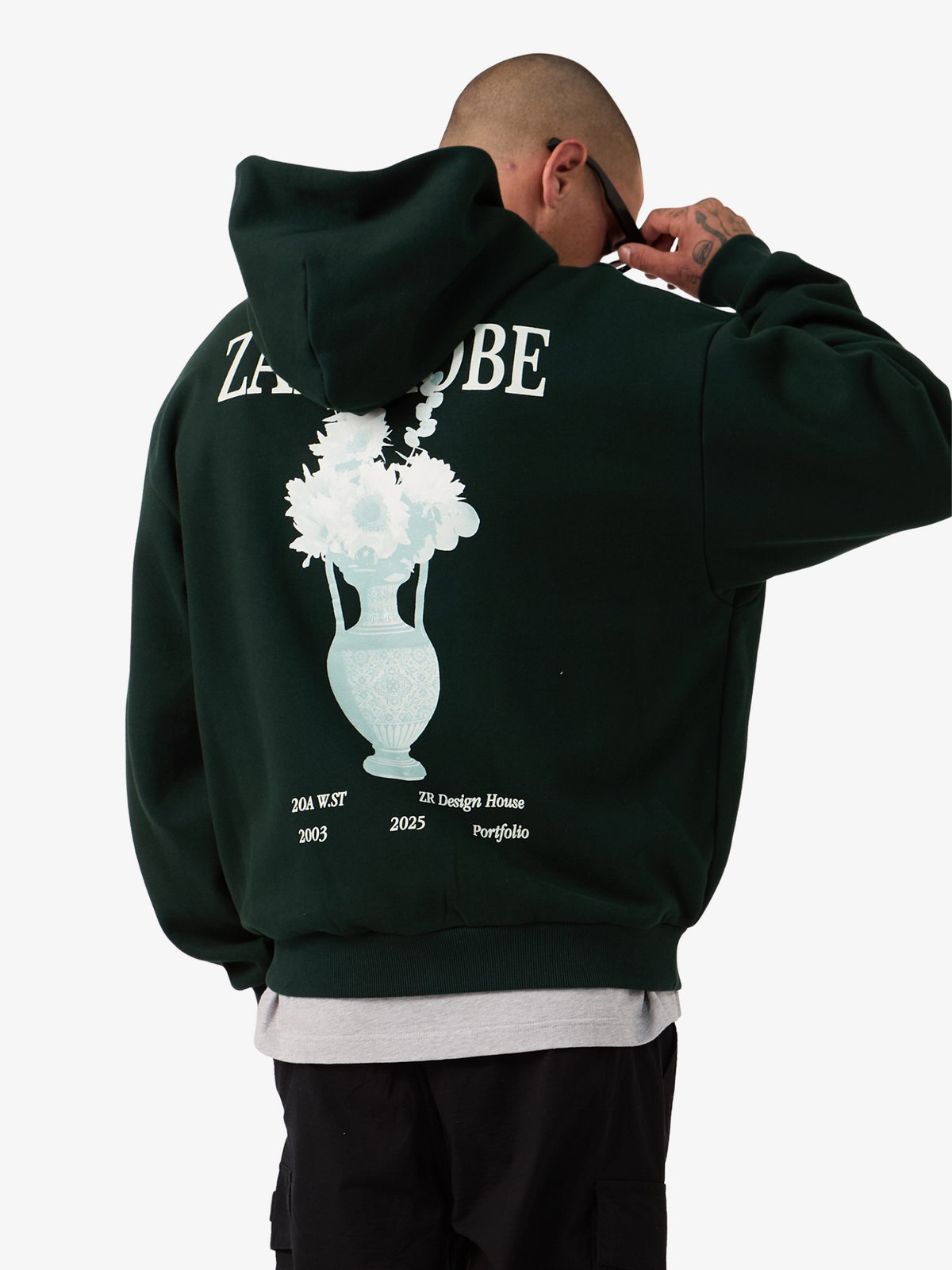 Zanerobe Ceramic Box Zip Hood | Forest