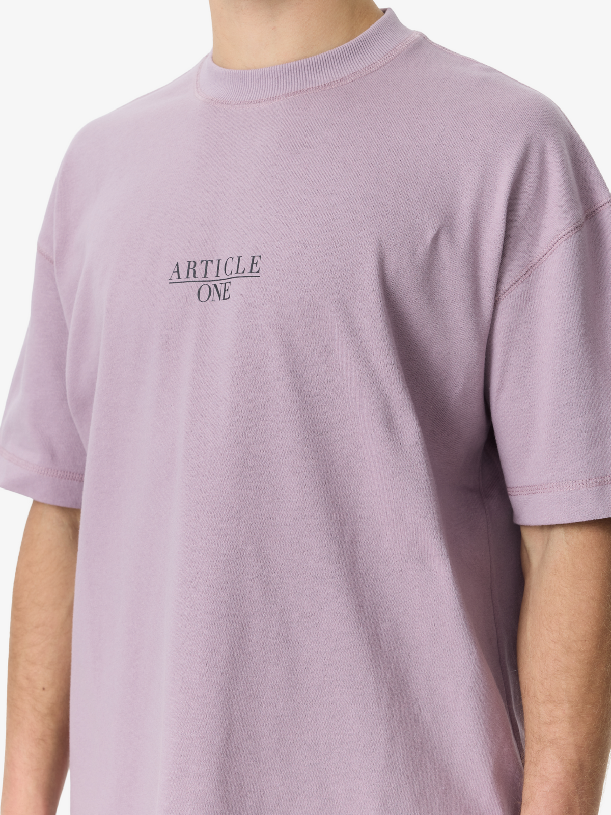 Article One Nice Serif Tee | Lavender
