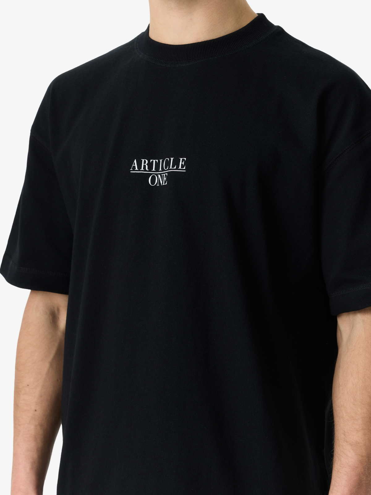 Article One Nice Serif Tee | Black