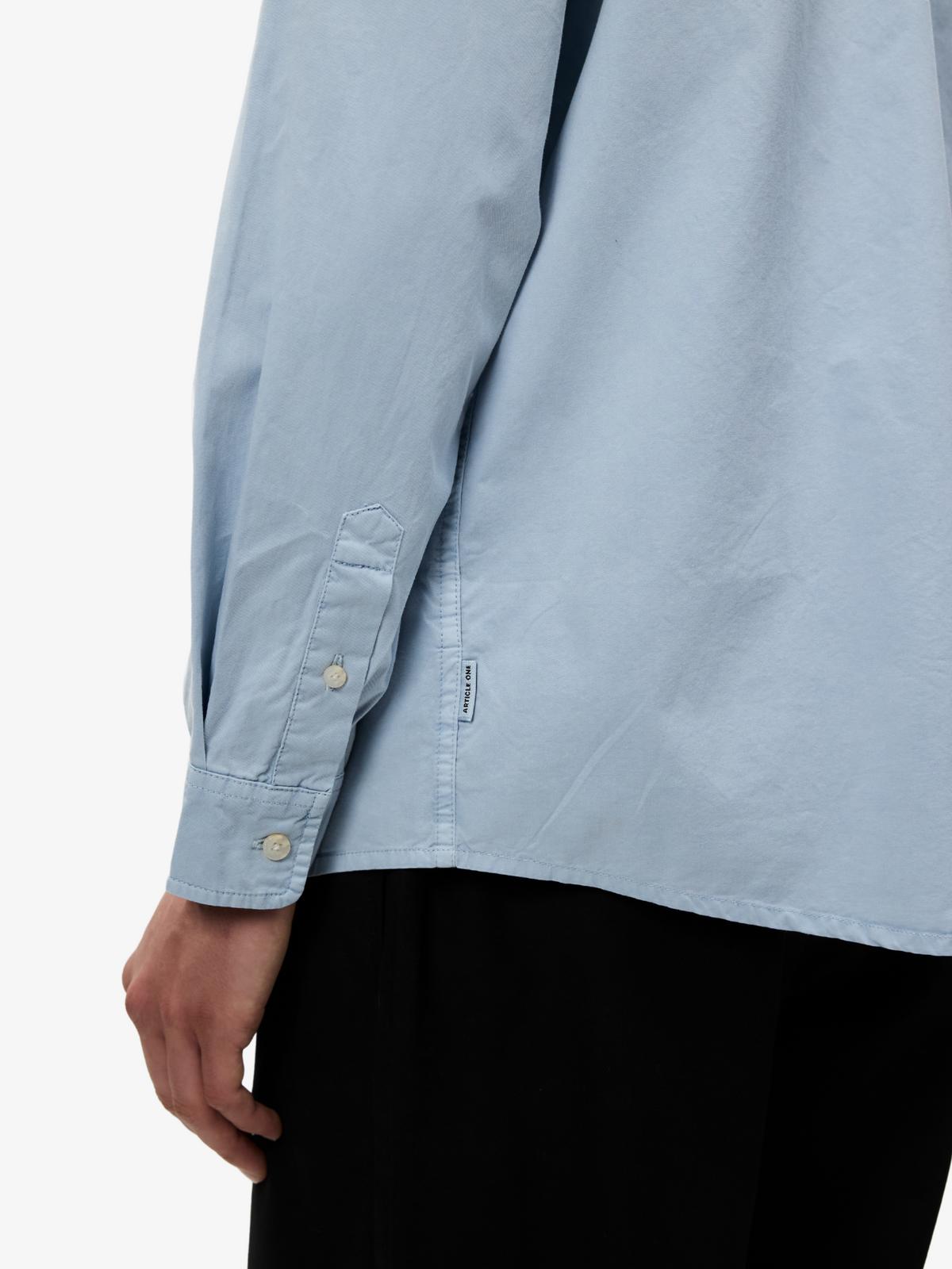 Article One Martin Washed Twill Shirt | WASHED BLUE