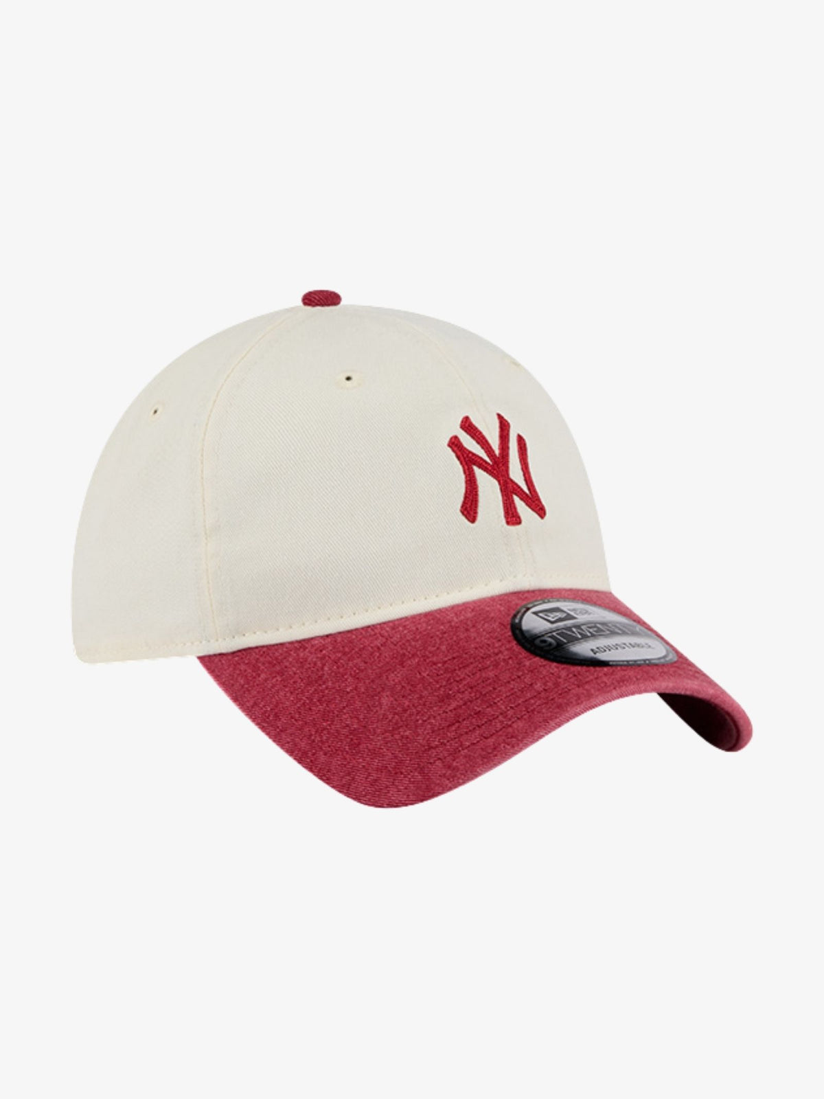 New Era 9TWENTY 2Tone Snow Wash NY Yankees Cap | Dark Red