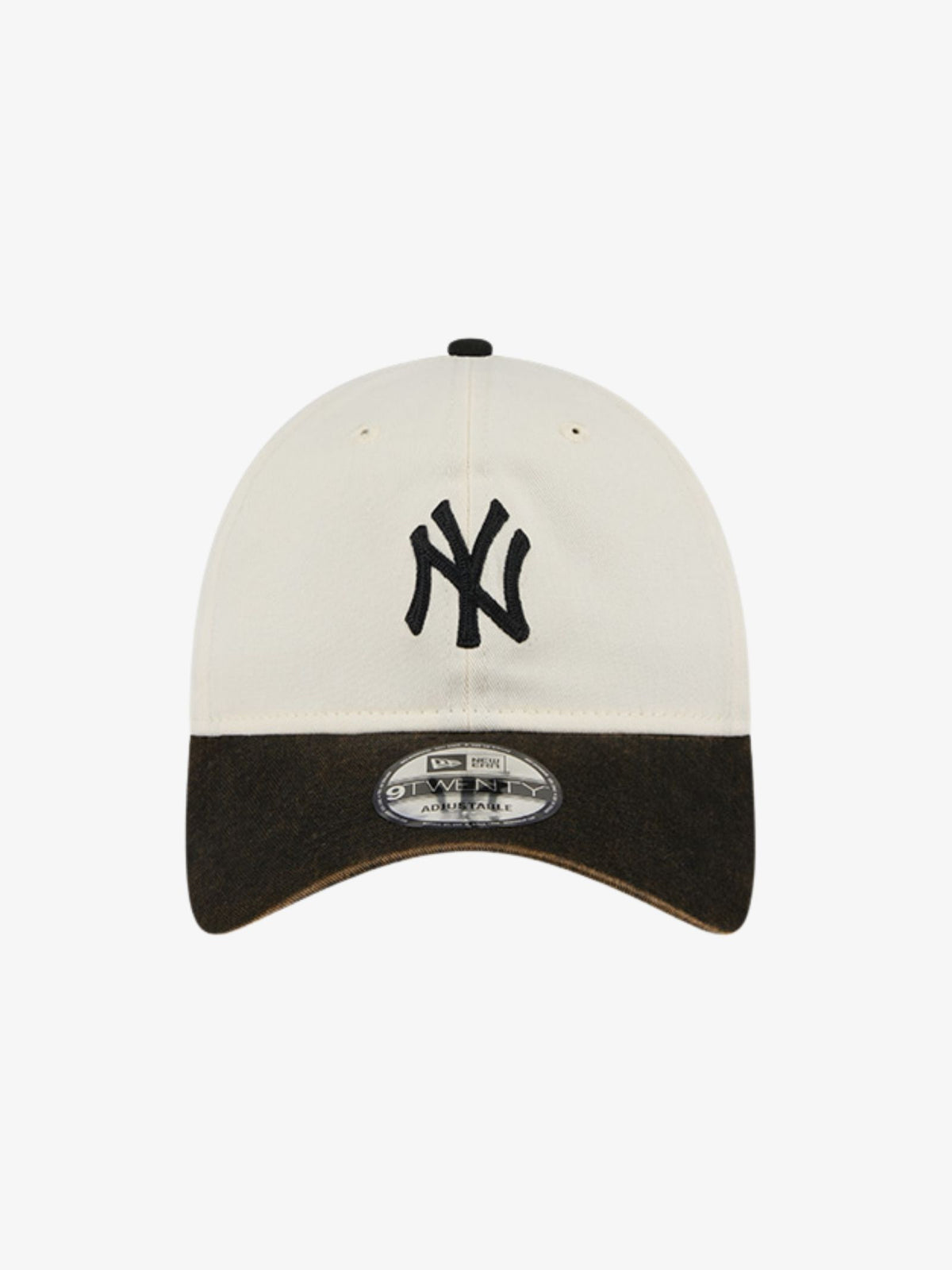New Era 9TWENTY 2Tone Snow Wash NY Yankees Cap | Black