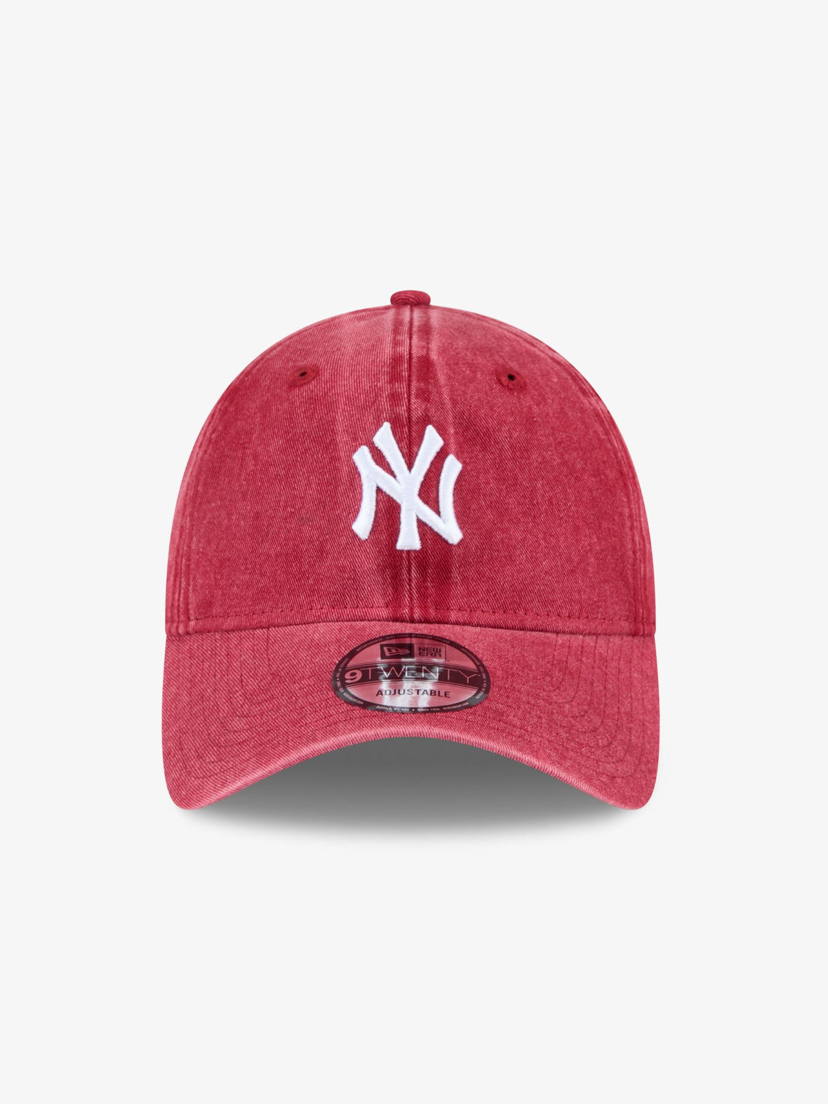 New Era 9TWENTY Snow Wash NY Yankees HRD Cap | Dark Red