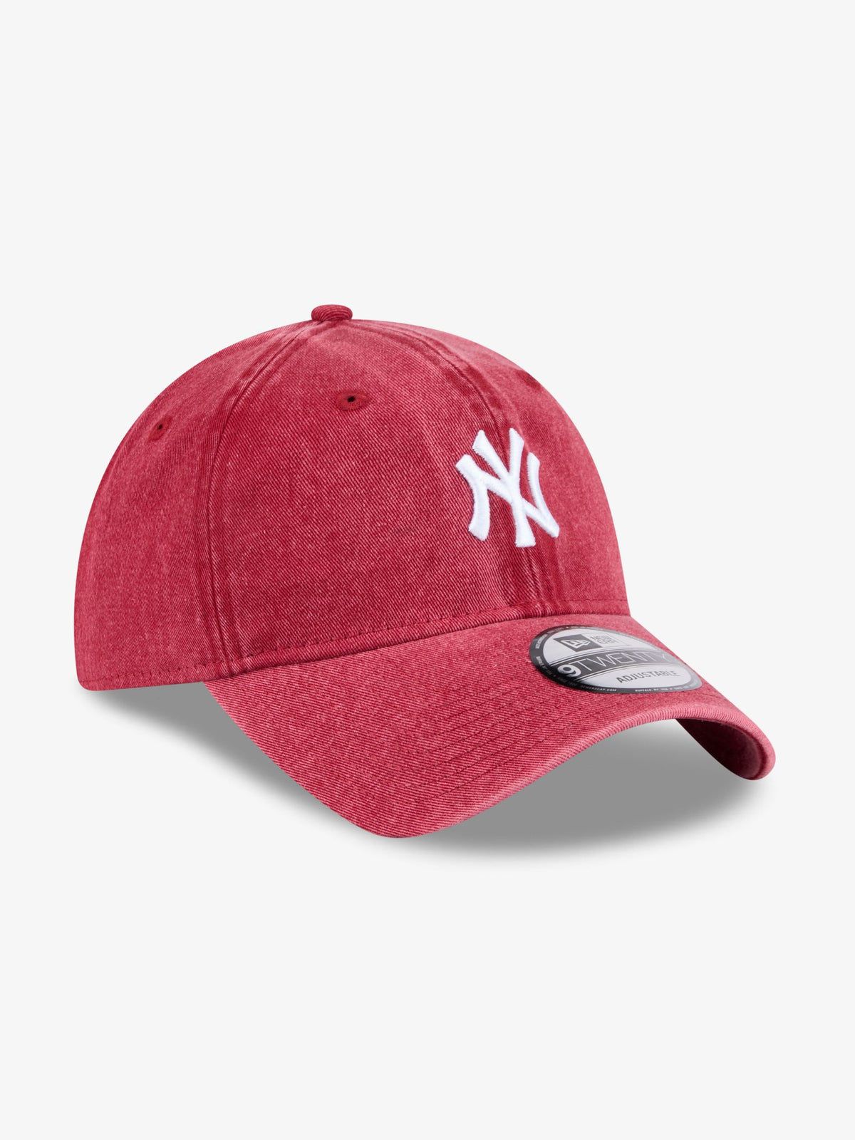 New Era 9TWENTY Snow Wash NY Yankees HRD Cap | Dark Red