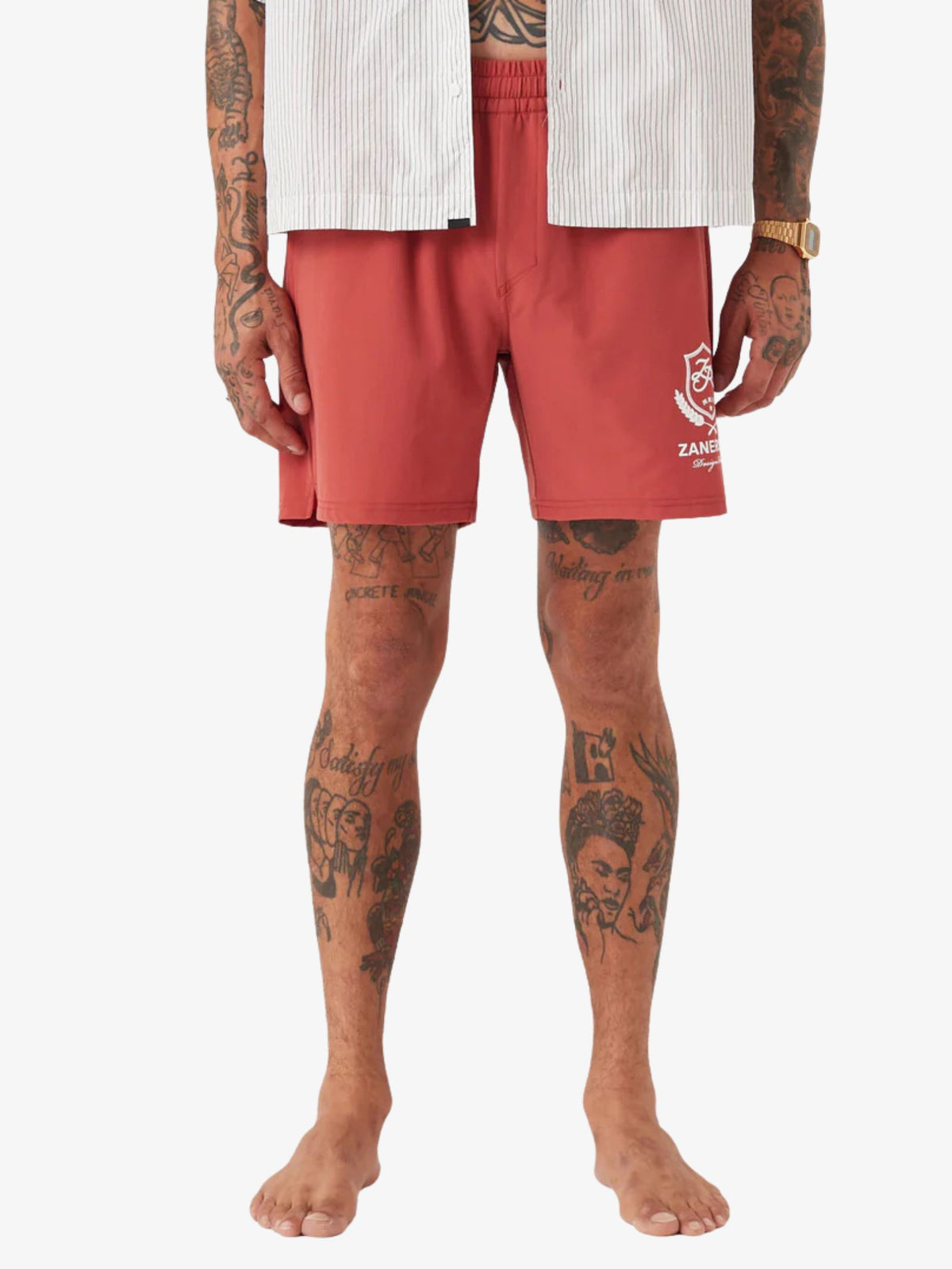 Zanerobe Crest Balmoral Beach Shorts | Cherry