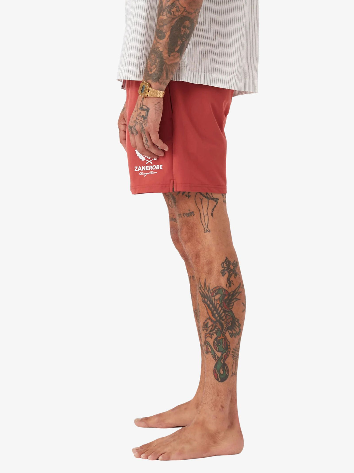 Zanerobe Crest Balmoral Beach Shorts | Cherry