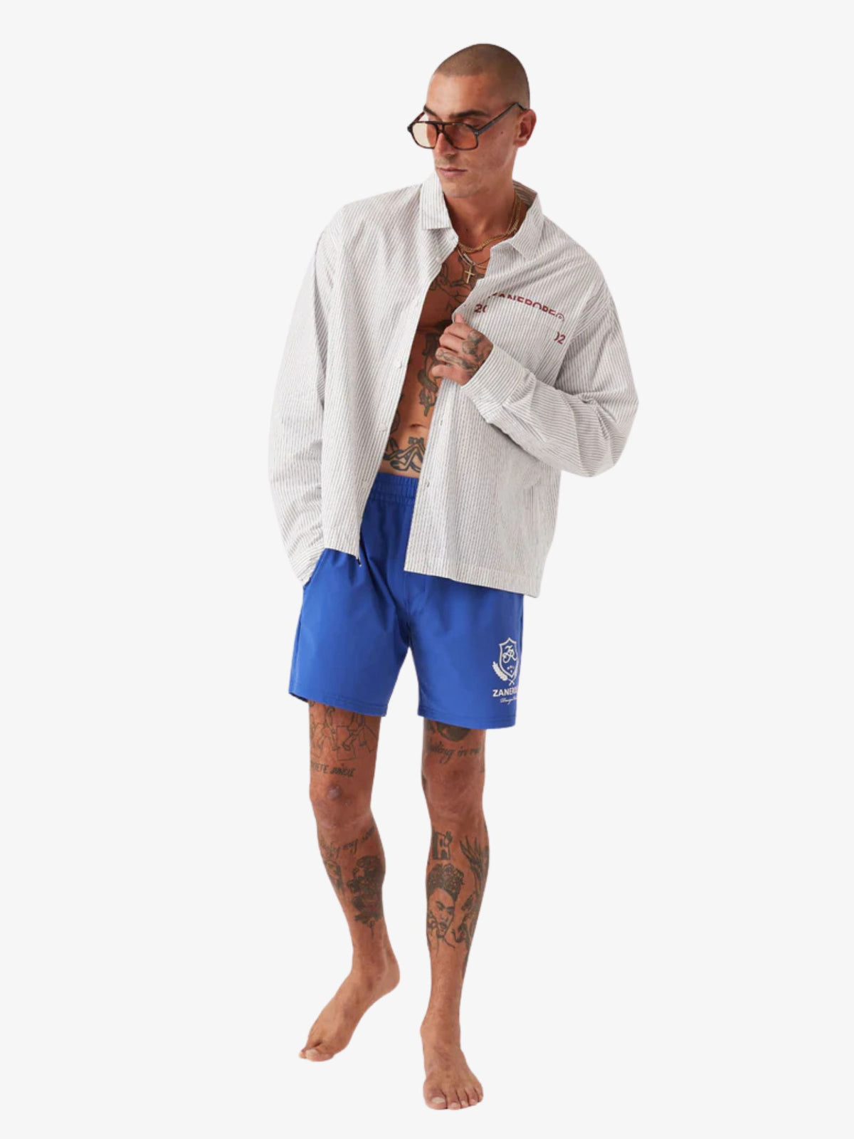 Zanerobe Crest Balmoral Beach Shorts | Cobalt Blue