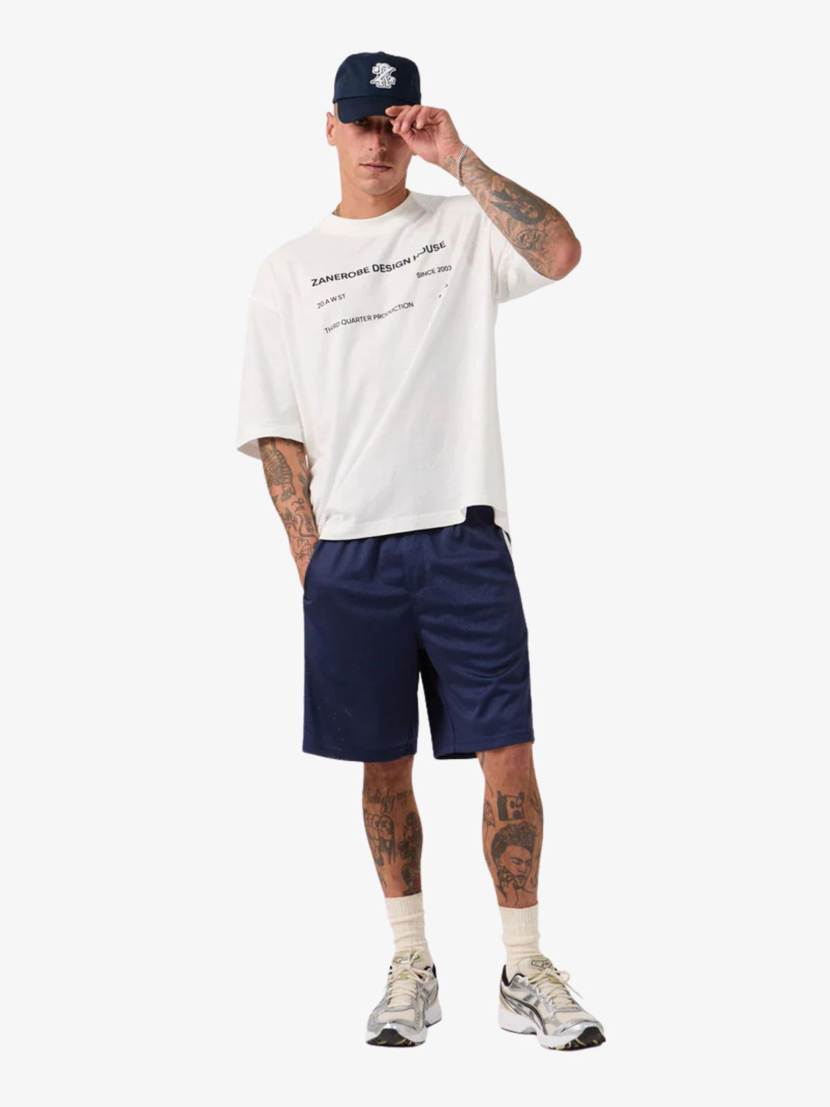Zanerobe 00's Mesh Shorts | Navy