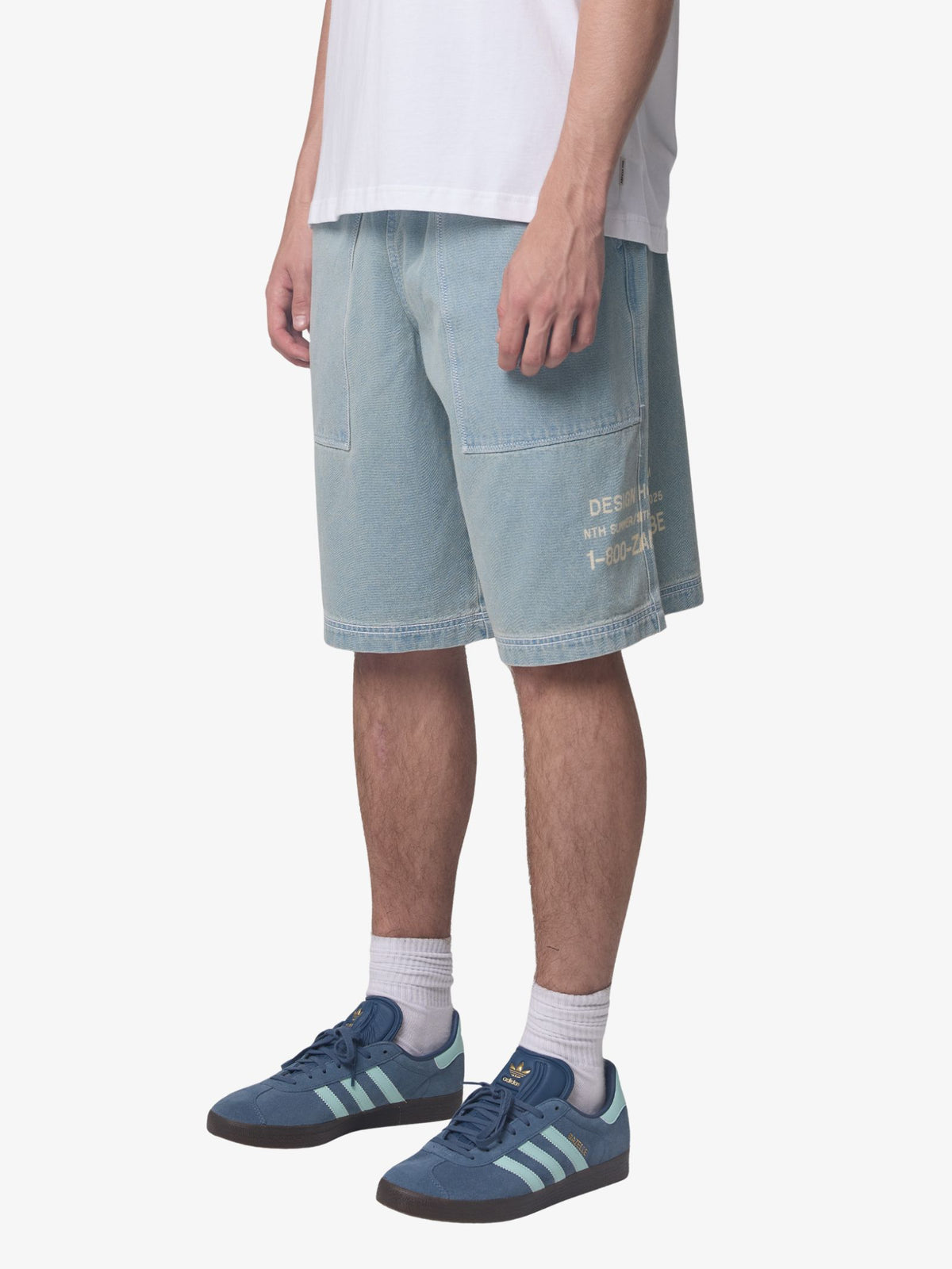 Zanerobe Design House Denim Shorts | Lt Blue
