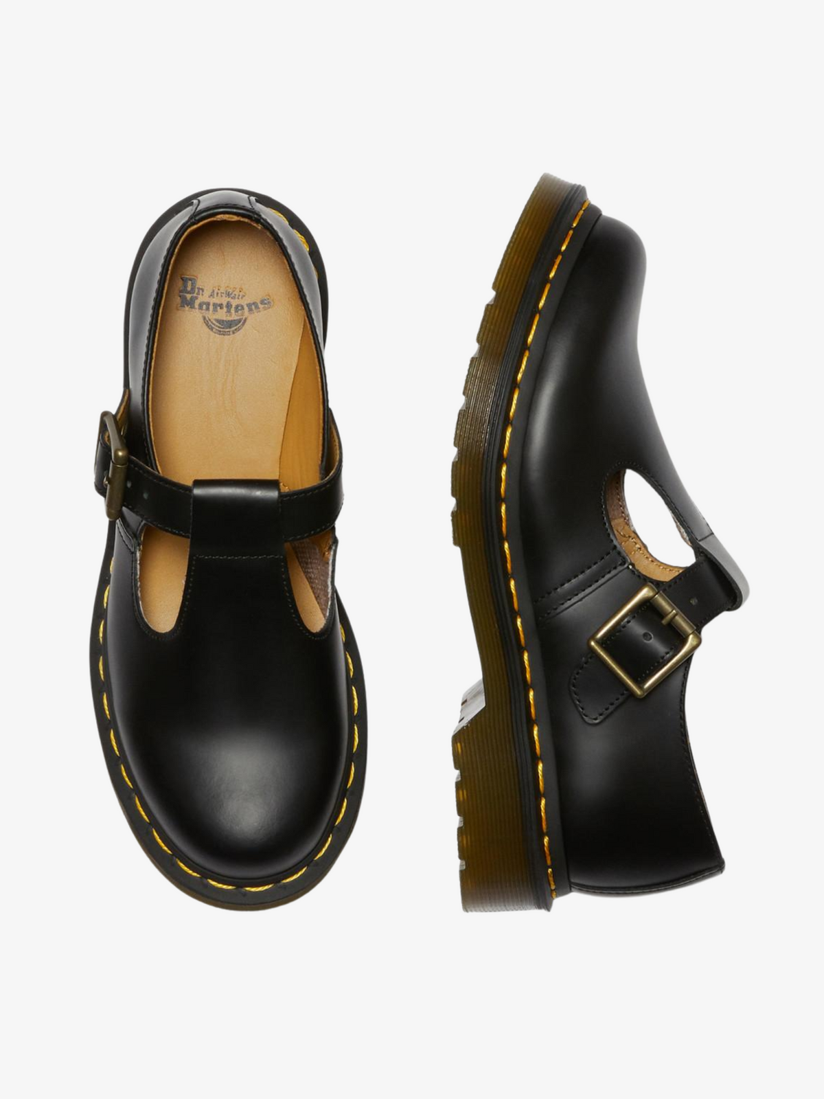 Dr Martens Polley T-Bar Shoe | Black