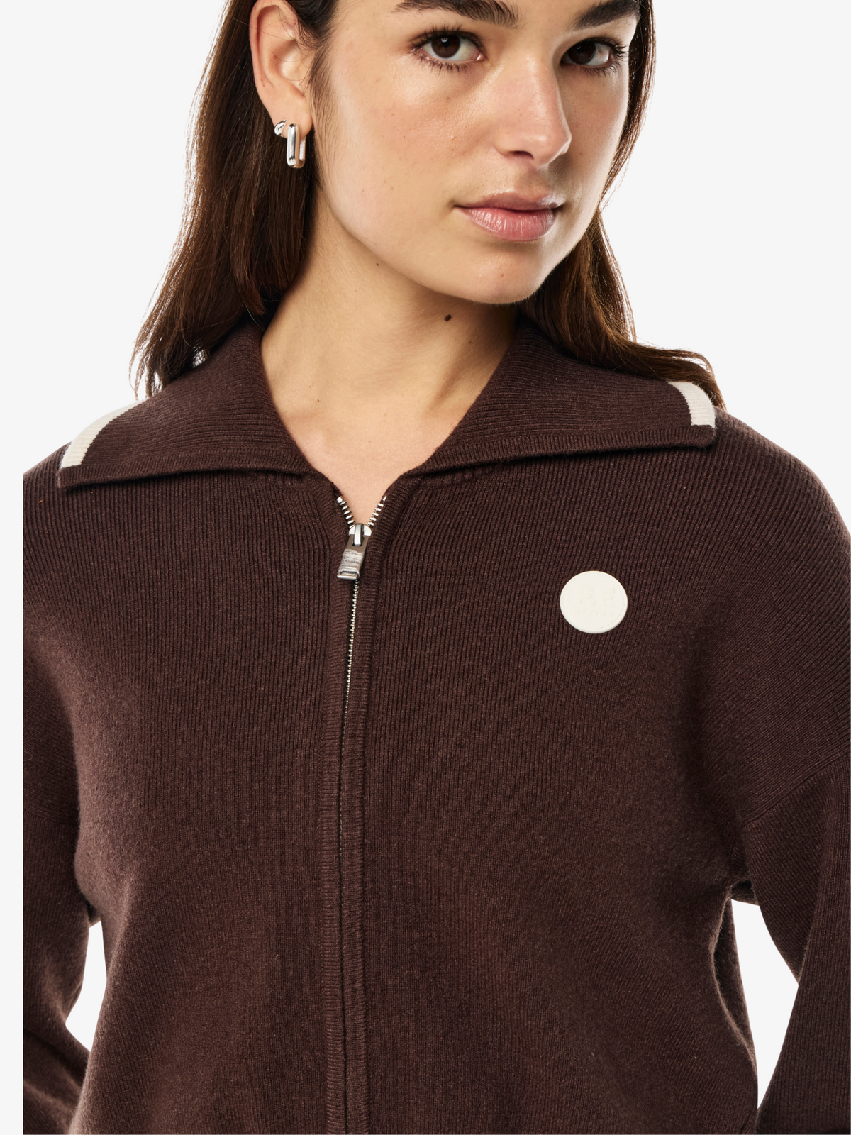 Pe Nation Verge Knit Jacket | Espresso