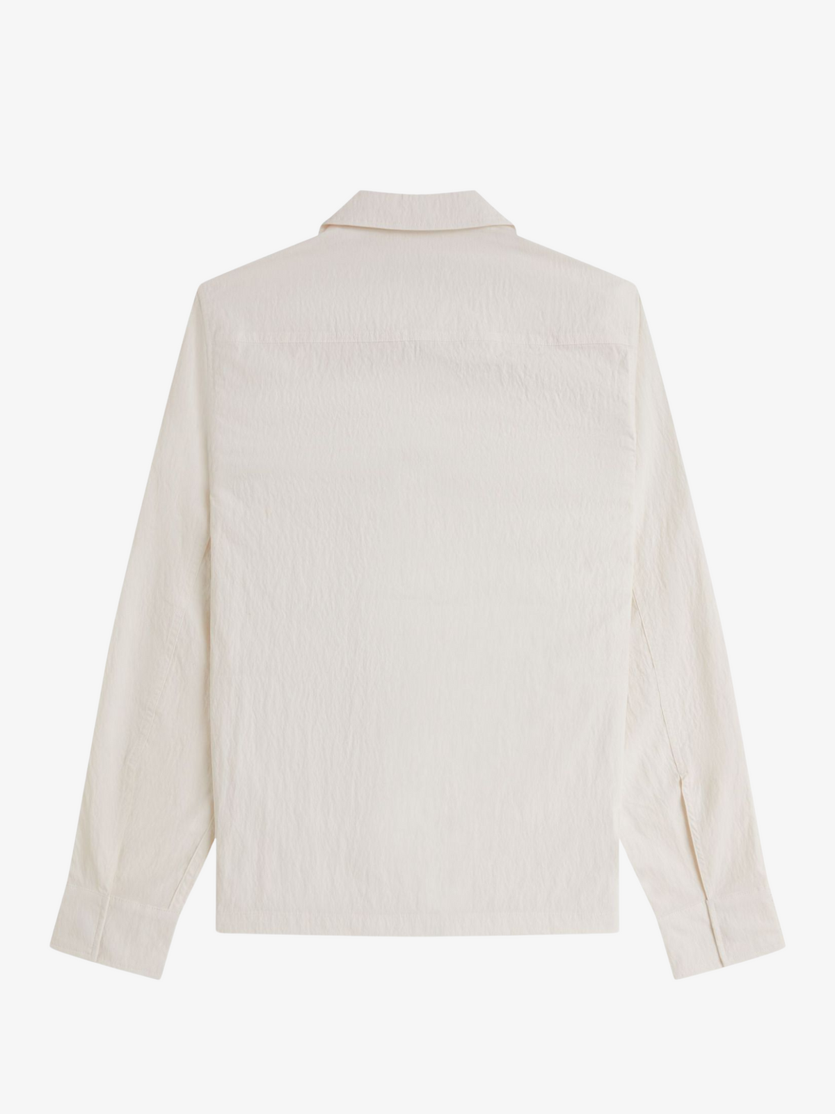 Fred Perry Zip Through Overshirt | Light Ecru