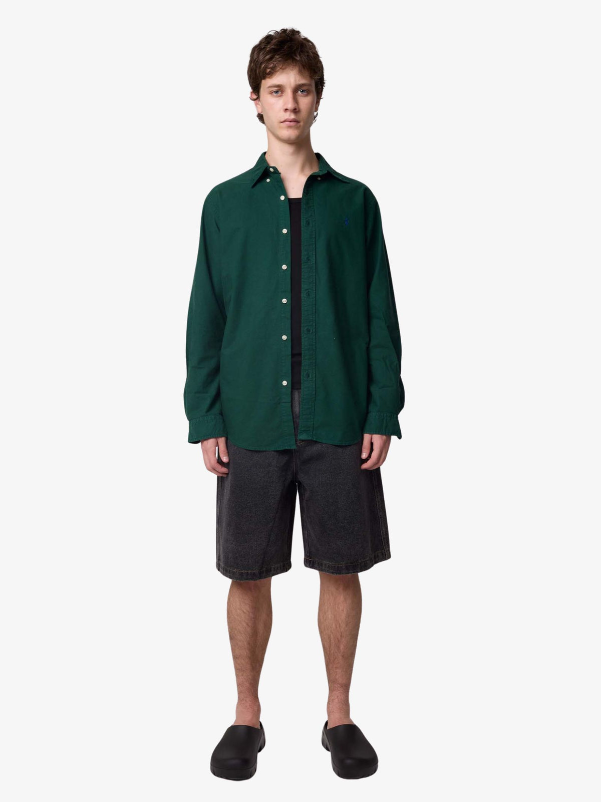 Polo Ralph Lauren Garment-Dyed Oxford Shirt | Moss Agate