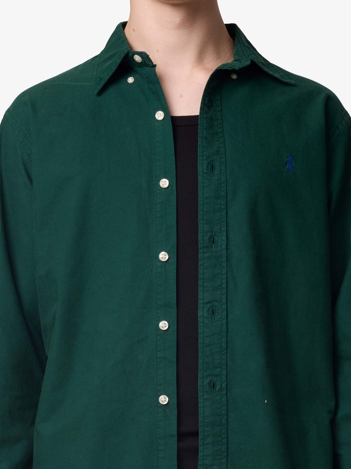 Polo Ralph Lauren Garment-Dyed Oxford Shirt | Moss Agate