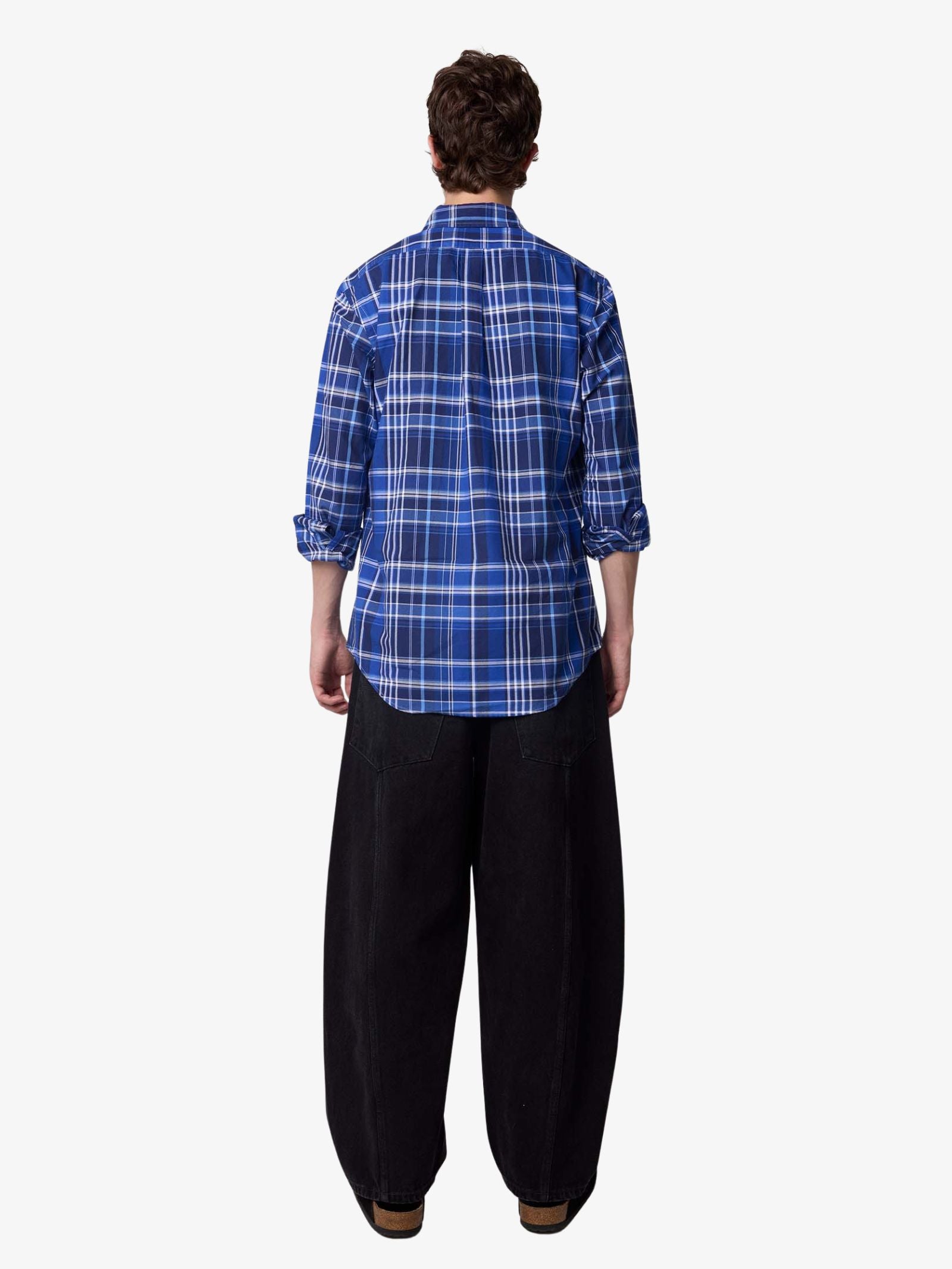 Custom Fit Plaid Oxford Shirt