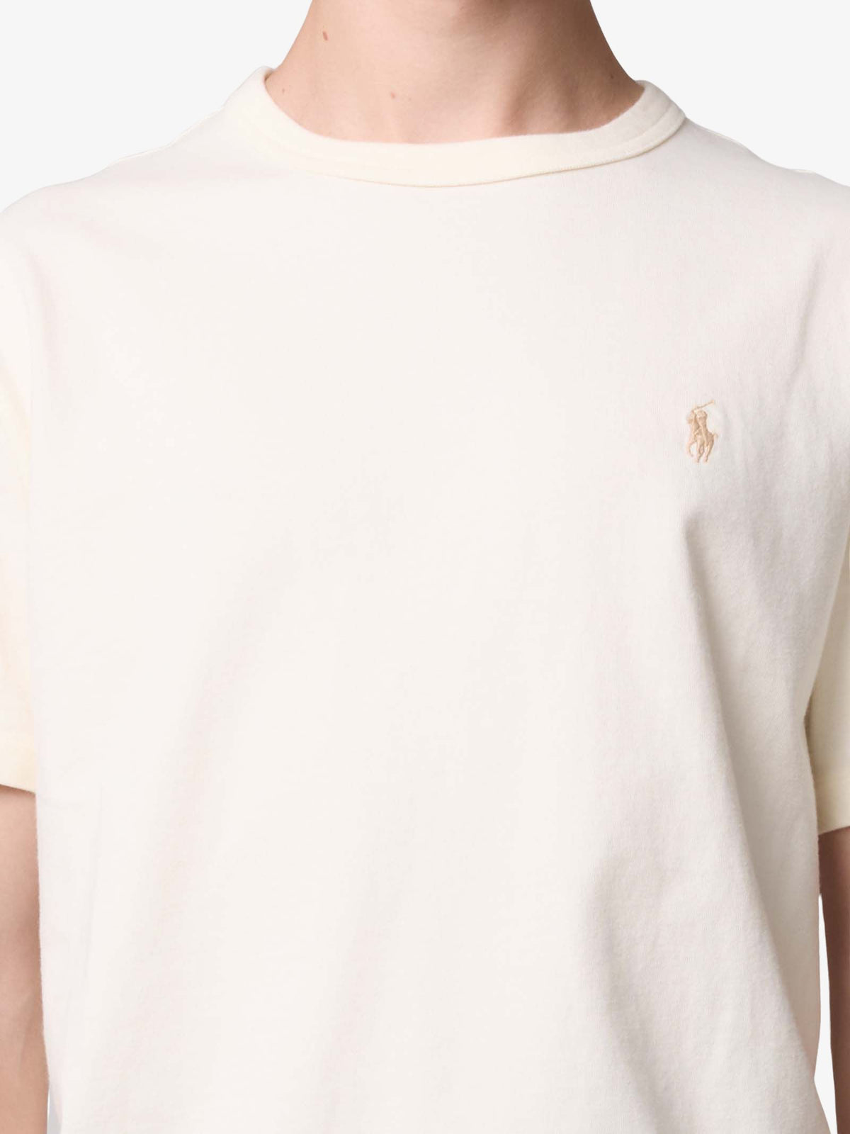 Polo Ralph Lauren Classic Fit Jersey Crewneck T-Shirt | Clubhouse Cream
